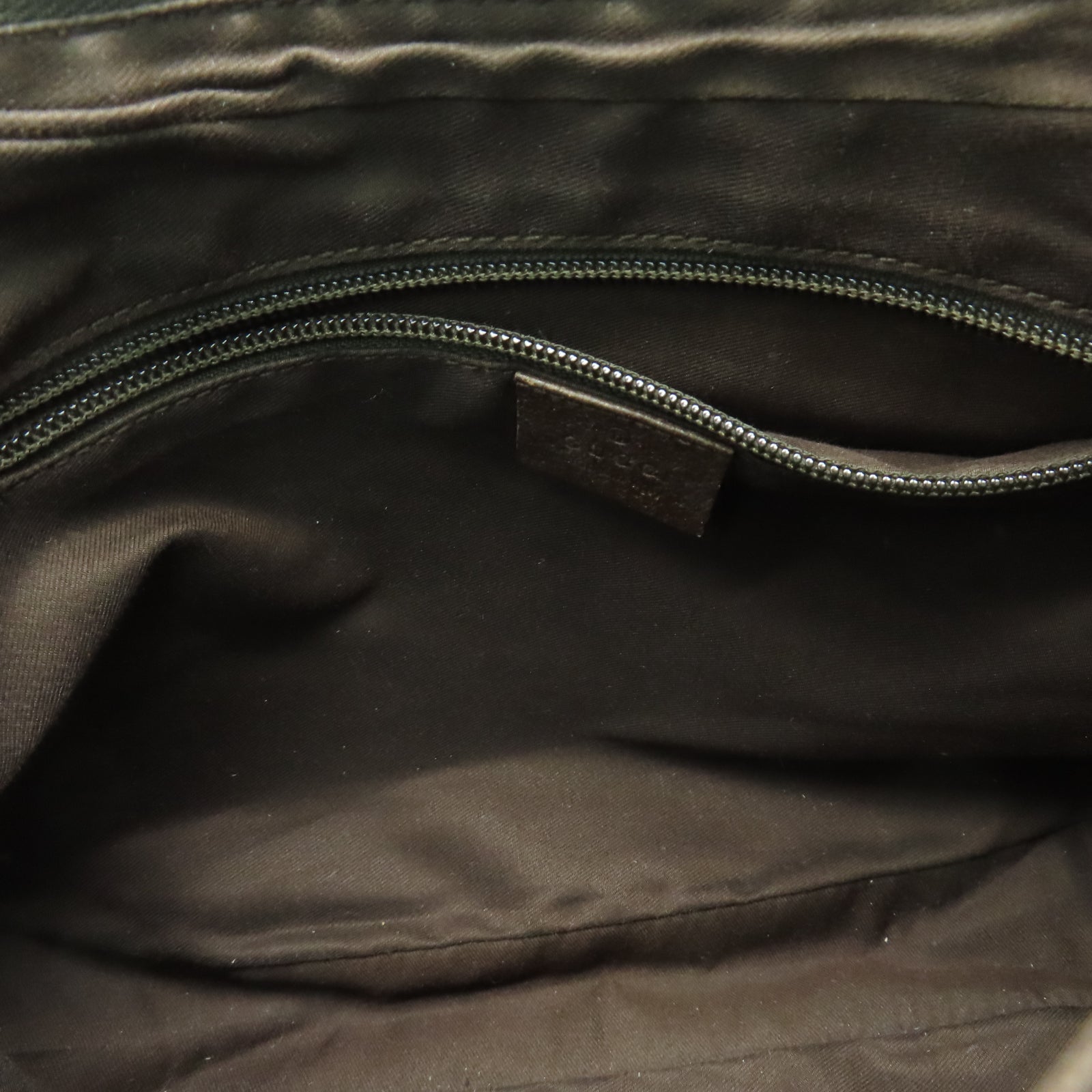 GUCCI 帆布Shoulder Bag銀扣肩背袋啡色