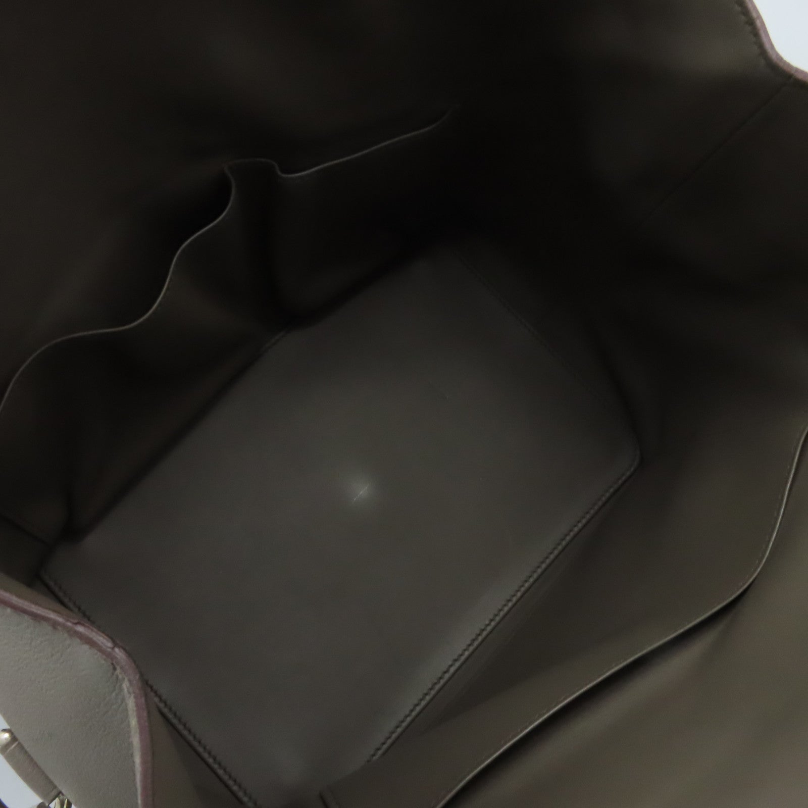 HERMES Evercolor皮革Toolbox 26 2Way Shoulder Bag銀扣手挽肩背兩用袋Etain/錫灰色