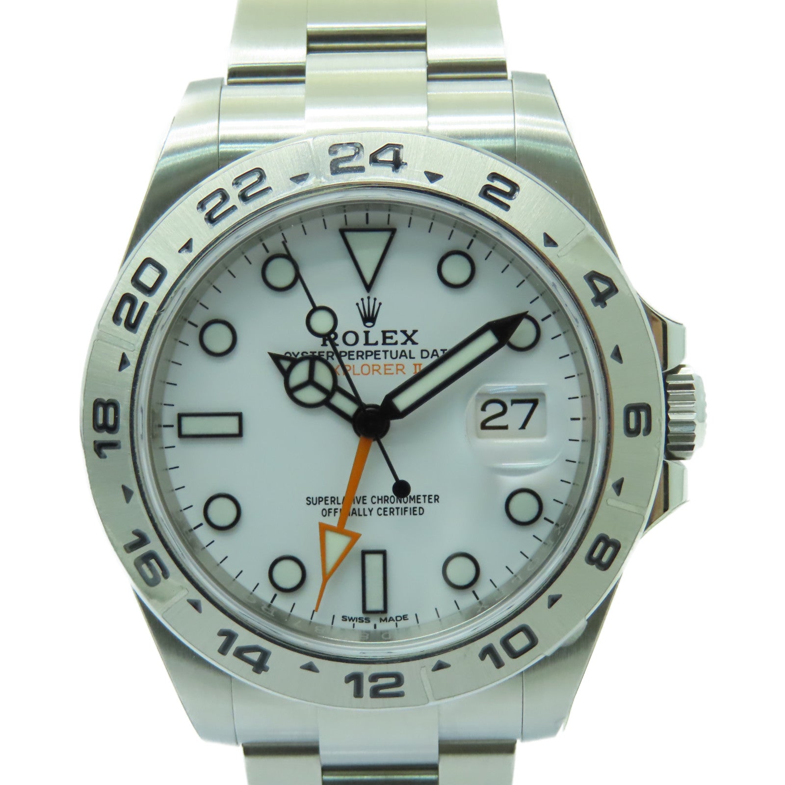ROLEX 【激減優惠】Explorer II不鏽鋼手錶自動機芯白色