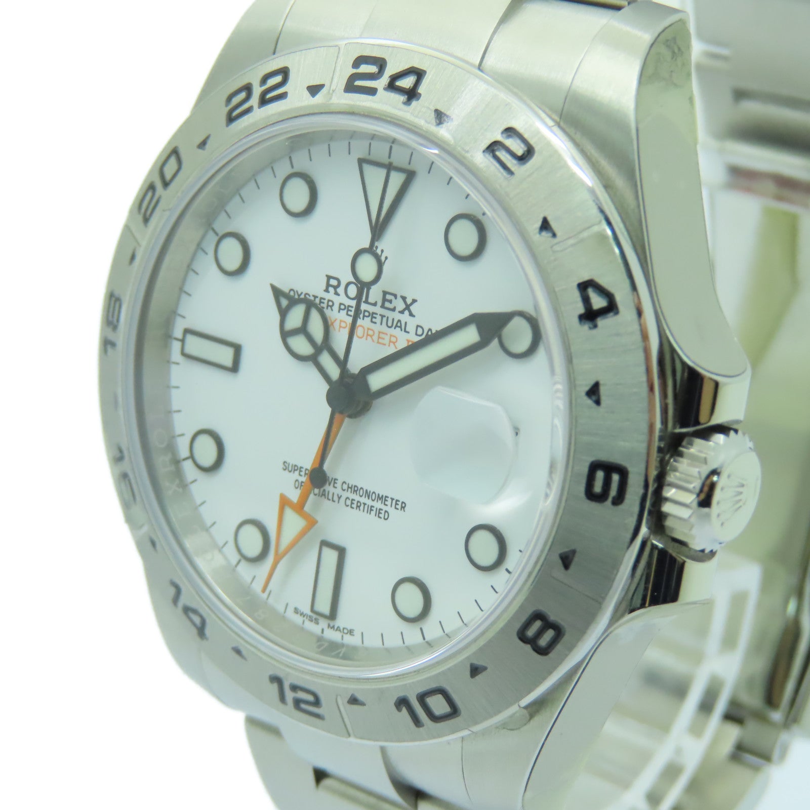 ROLEX 【激減優惠】Explorer II不鏽鋼手錶自動機芯白色