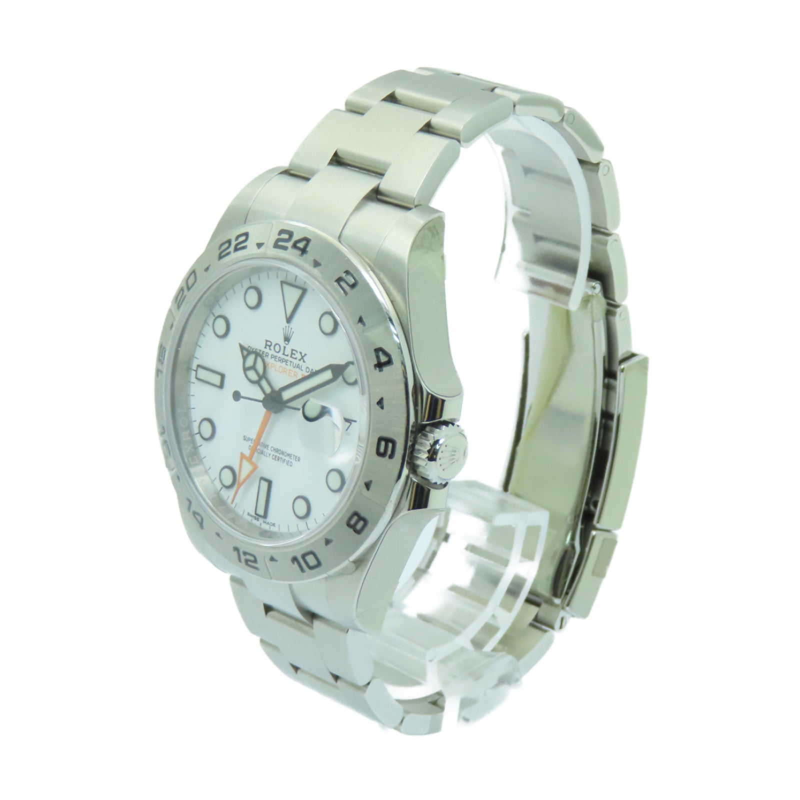 ROLEX 【激減優惠】Explorer II不鏽鋼手錶自動機芯白色