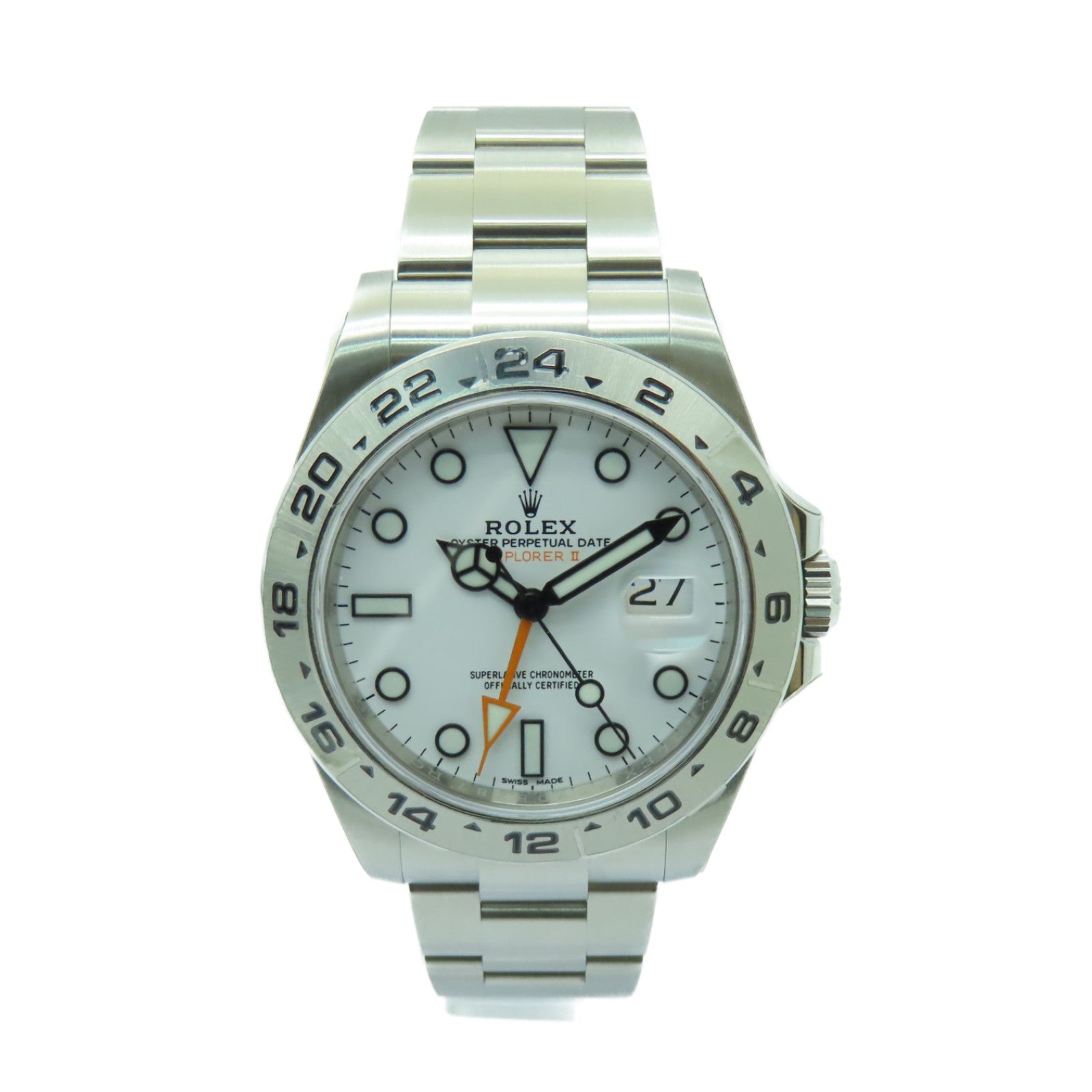 ROLEX 【激減優惠】Explorer II不鏽鋼手錶自動機芯白色