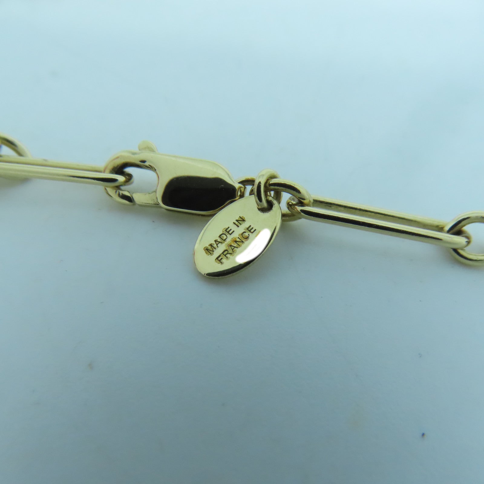 HERMES PVC/金屬Fusion Amulette Necklace項鍊金色/黑色/紅色#82cm