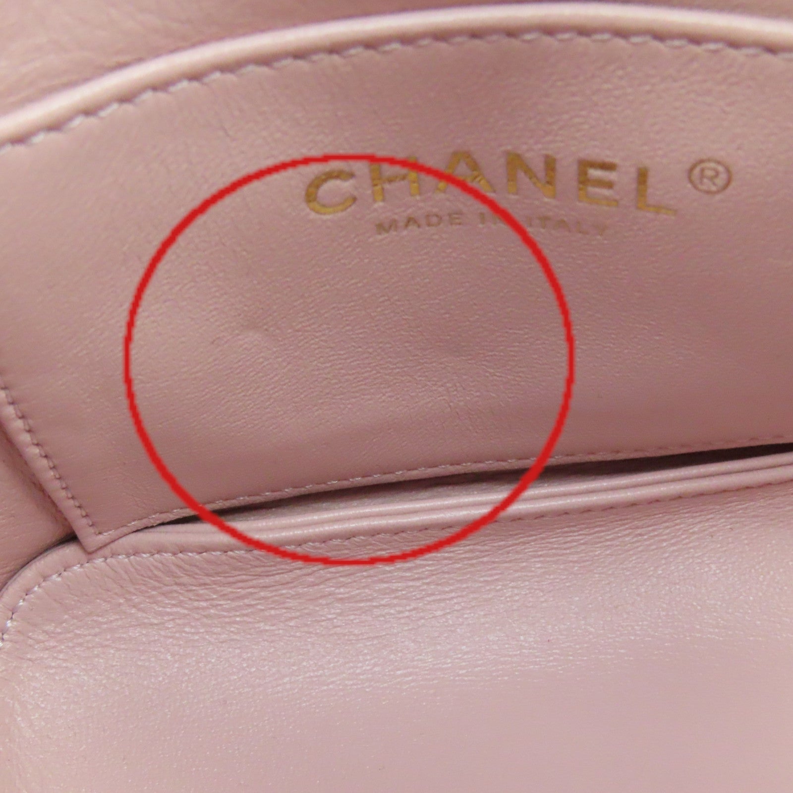 CHANEL 菱格牛皮皮革Chain Shoulder Bag金扣鏈帶肩背袋粉紅色