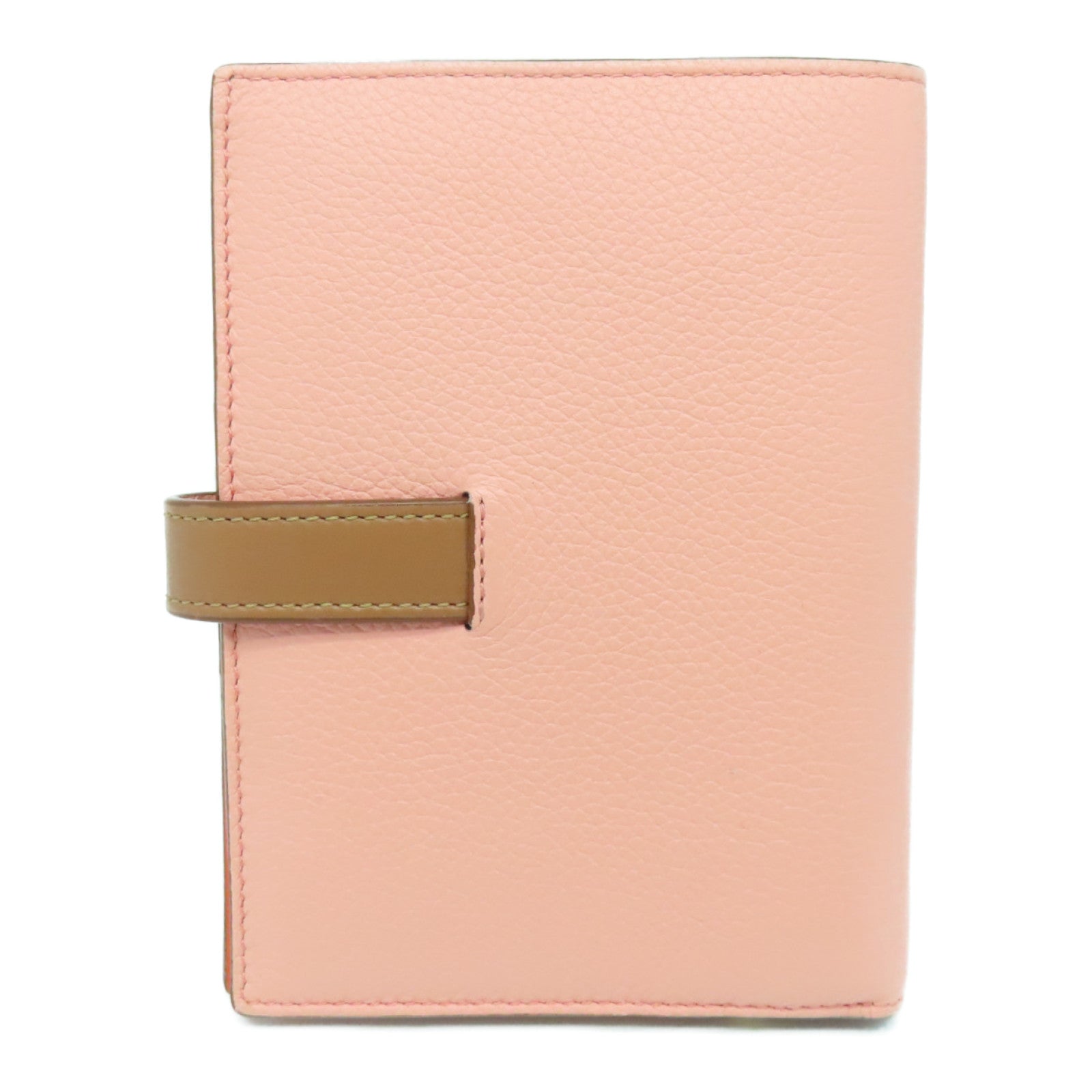 LOEWE 牛皮皮革Wallet金扣钱包粉红色