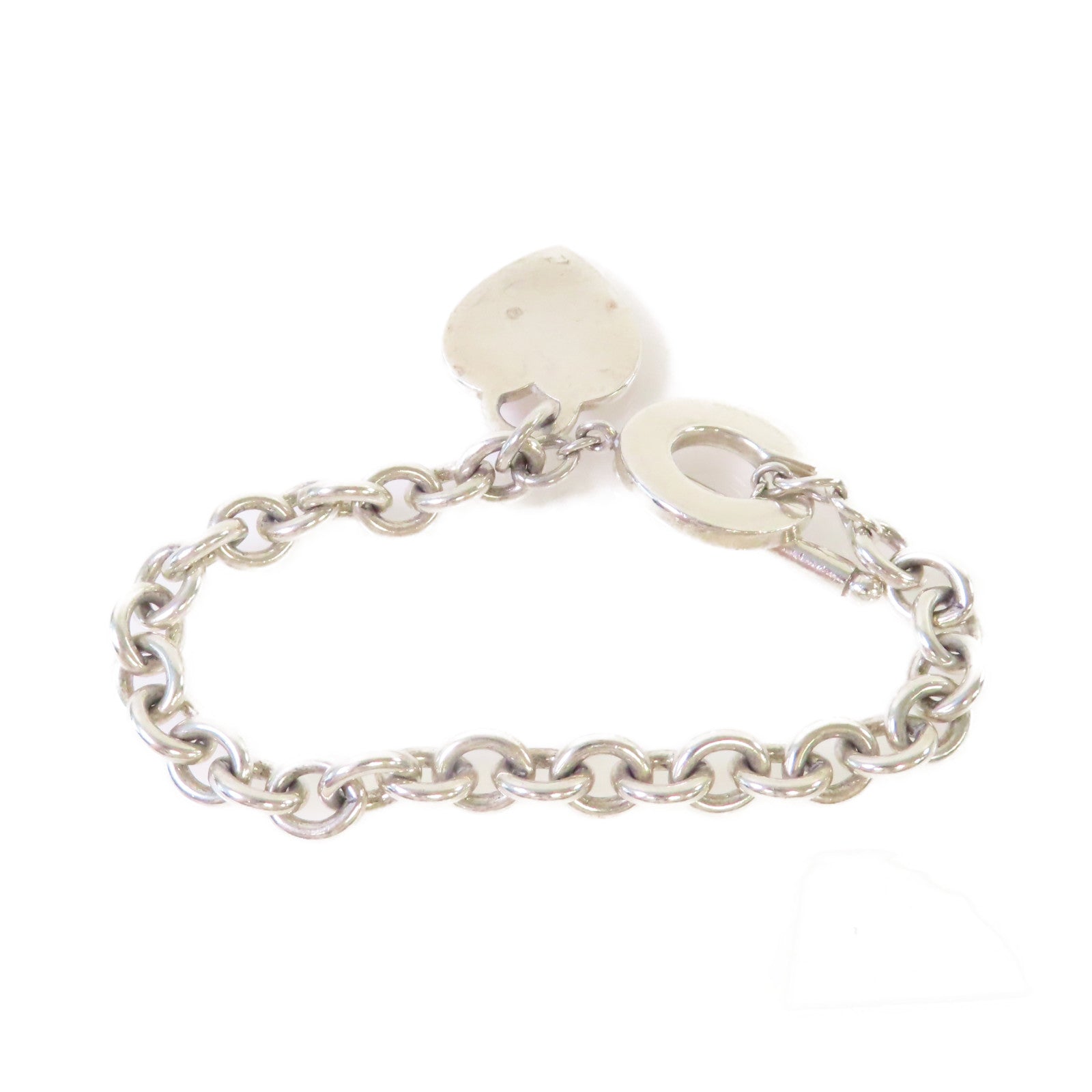 TIFFANY＆CO 925純銀Heart Tag Toggle Bracelet手鏈