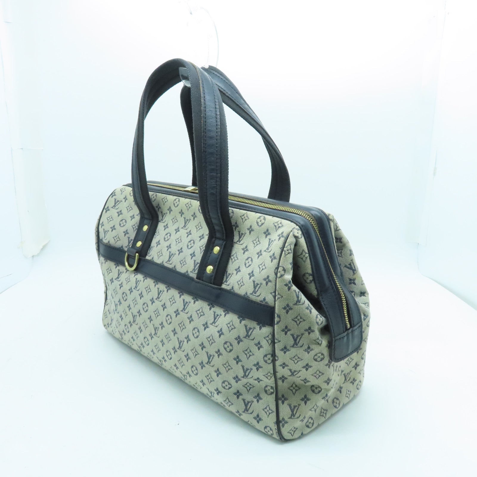 LOUIS VUITTON 【激減優惠】Monogram Mini Josephine GM金扣肩背袋灰色