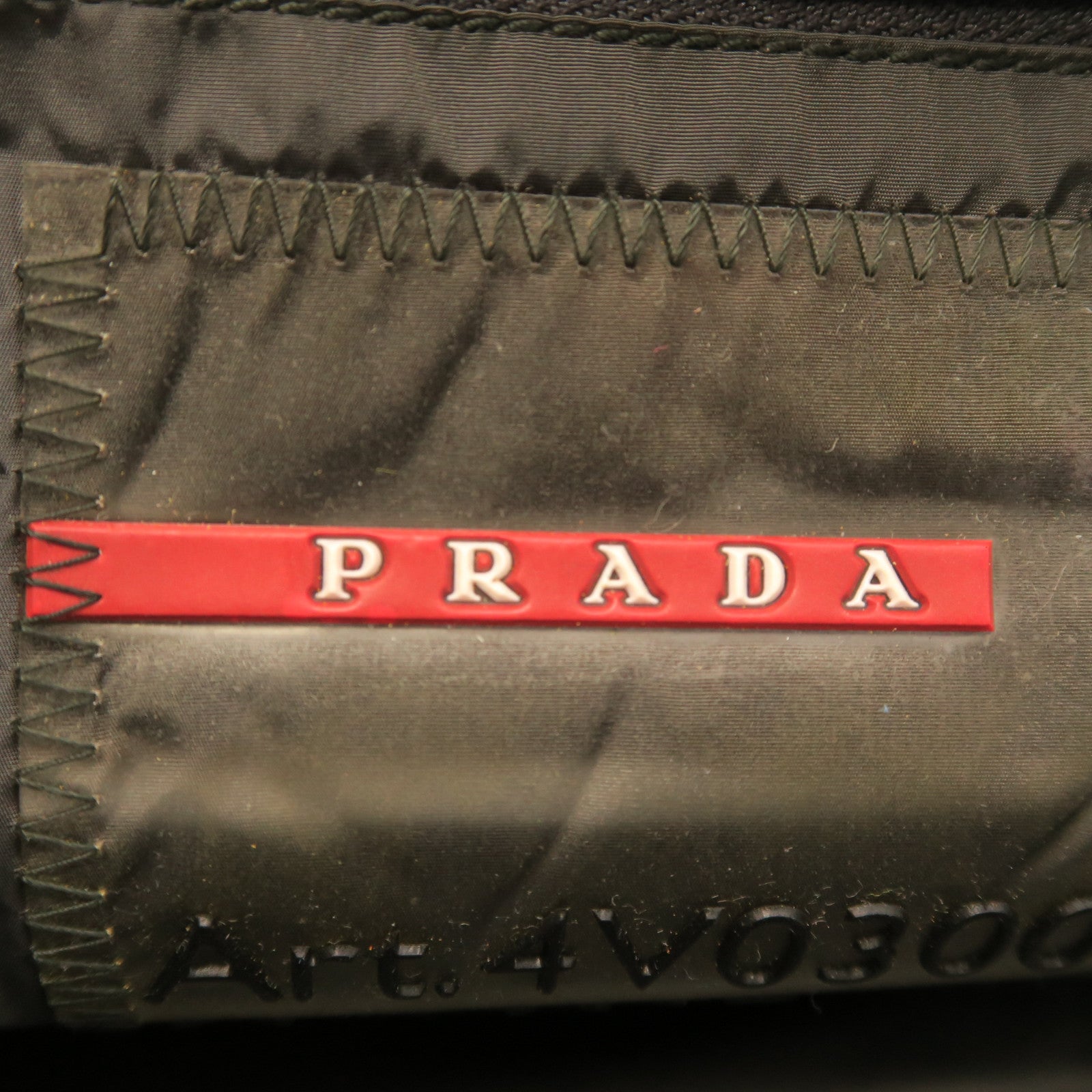 PRADA 尼龙Sports Boston Bag银扣波士顿包深蓝色