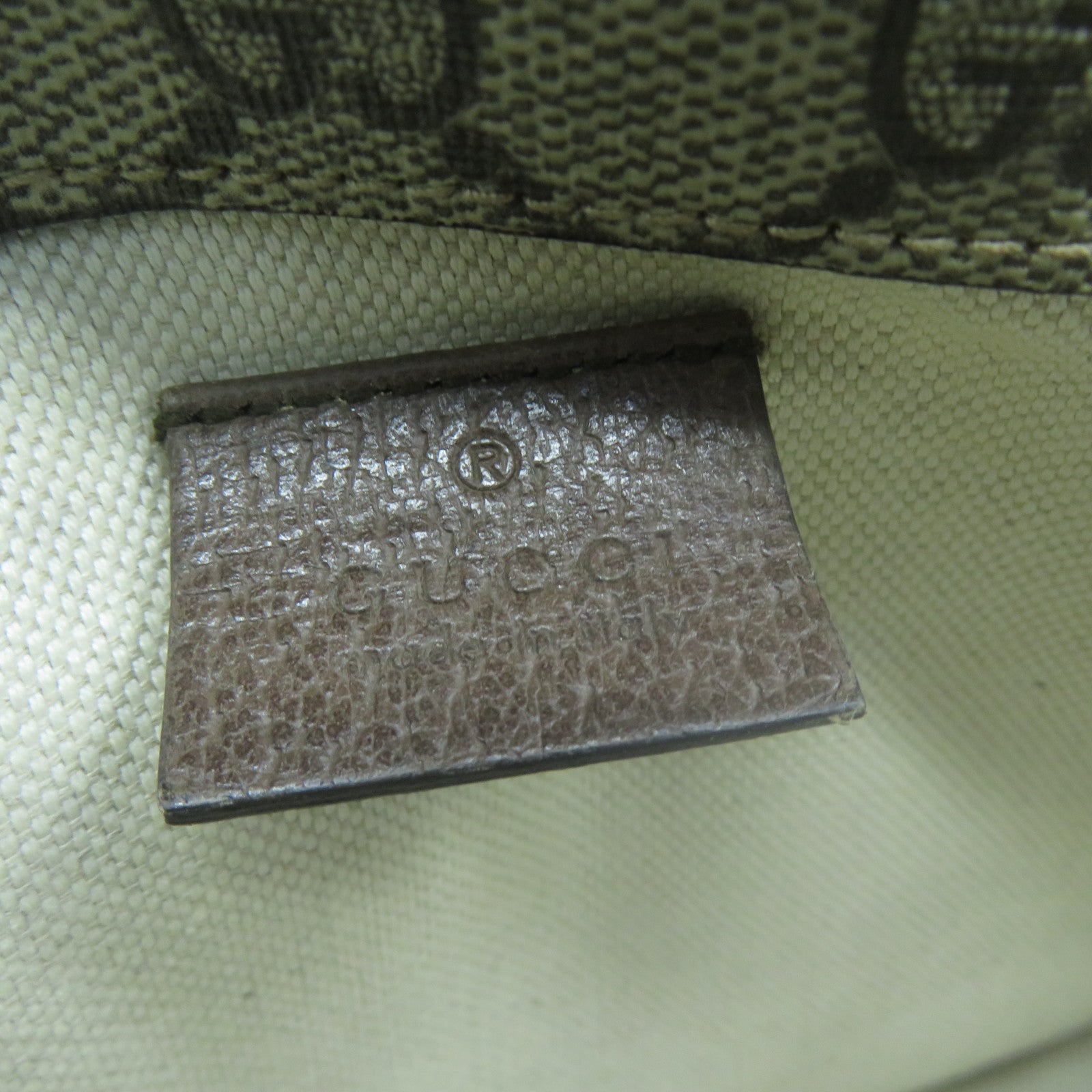 GUCCI 塗層帆布Waist Bag金扣腰包啡色