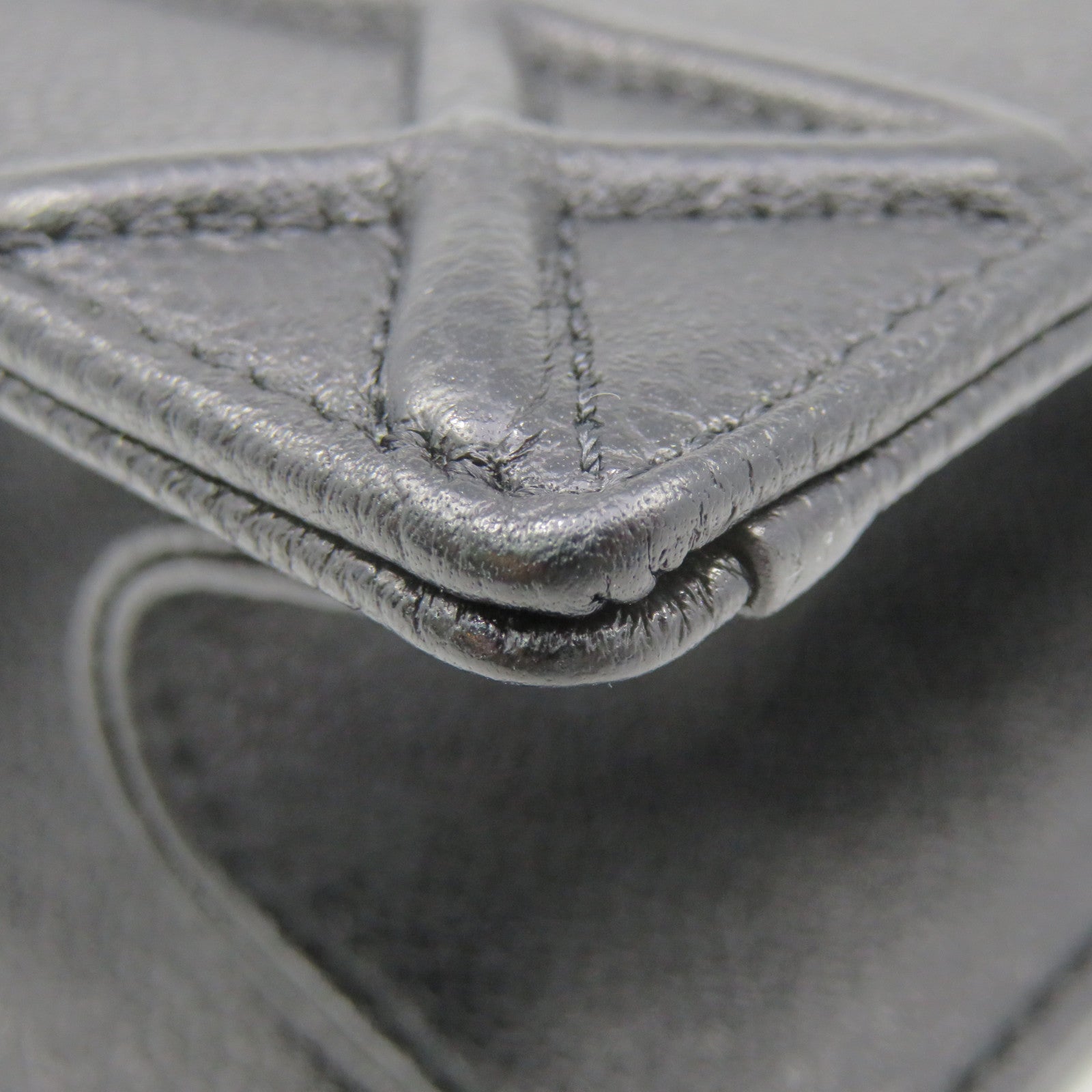 Dior 牛皮皮革Diorama Shoulder Bag银扣链带肩背袋黑色