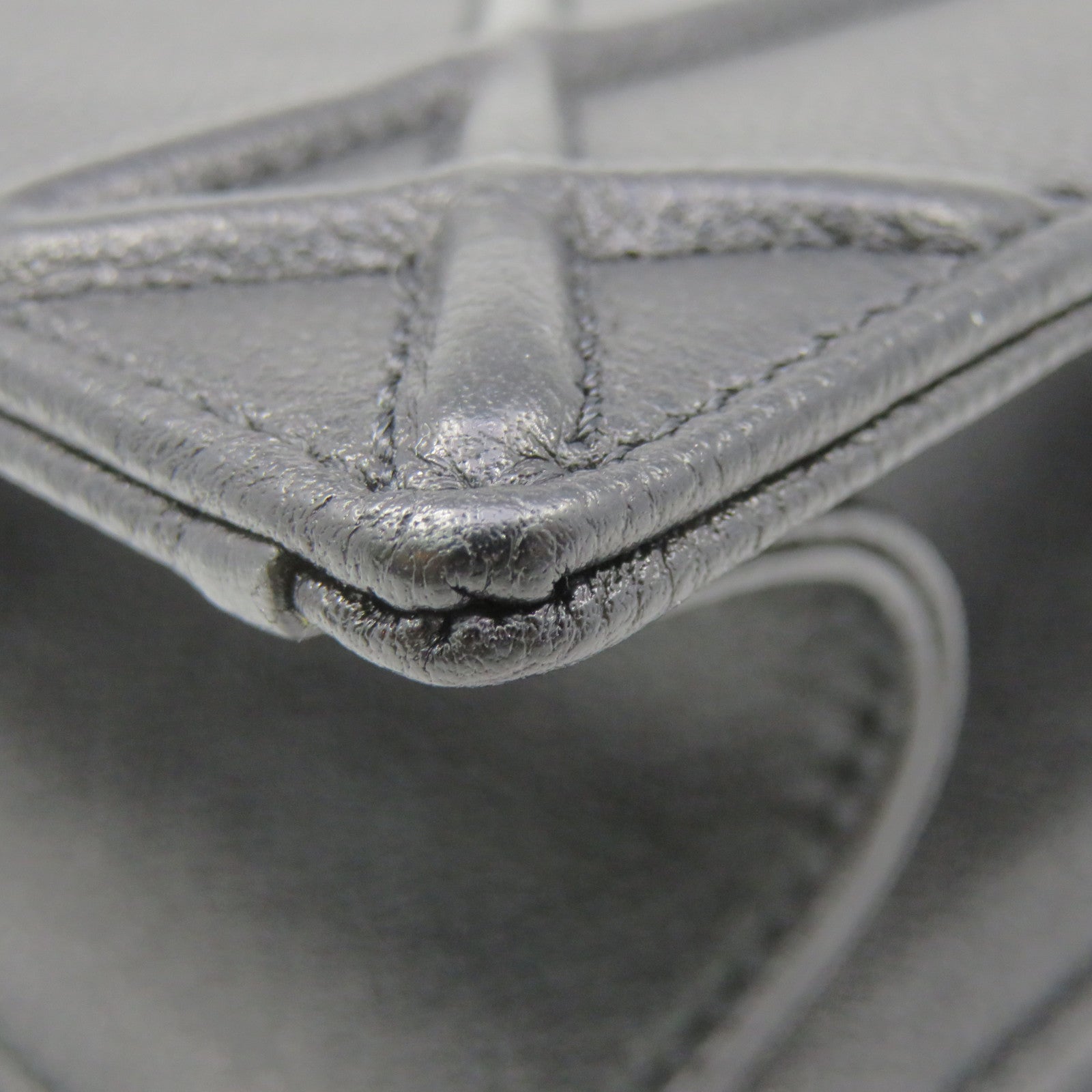Dior 牛皮皮革Diorama Shoulder Bag银扣链带肩背袋黑色
