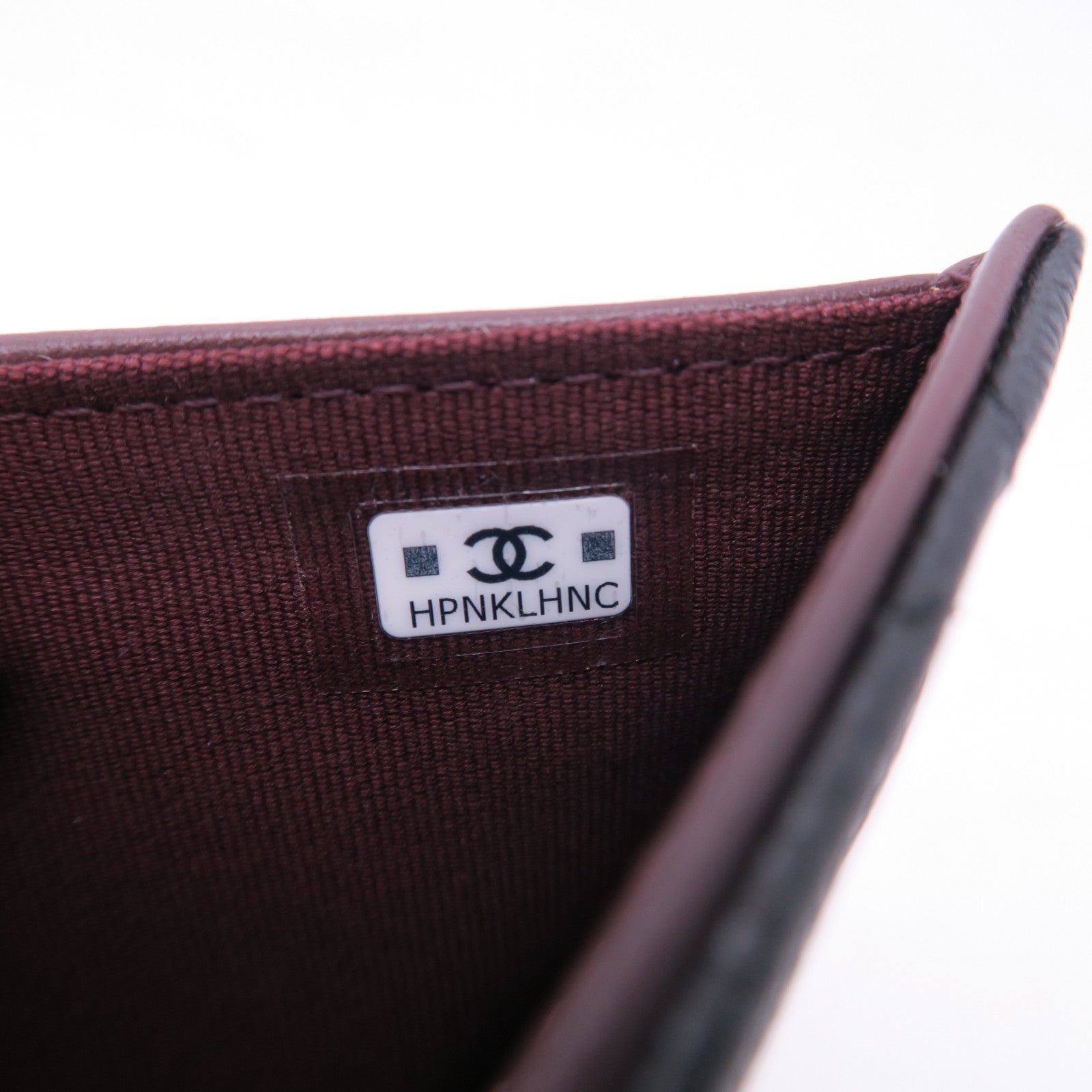 CHANEL 菱格Caviar皮革Wallet銀扣錢包黑色