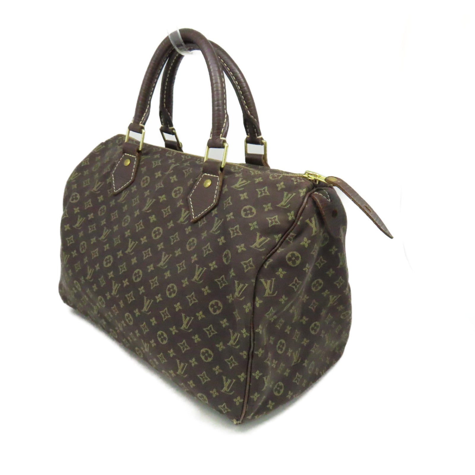 LOUIS VUITTON Monogram Mini Speedy 30 Hand Bag手挽袋啡色