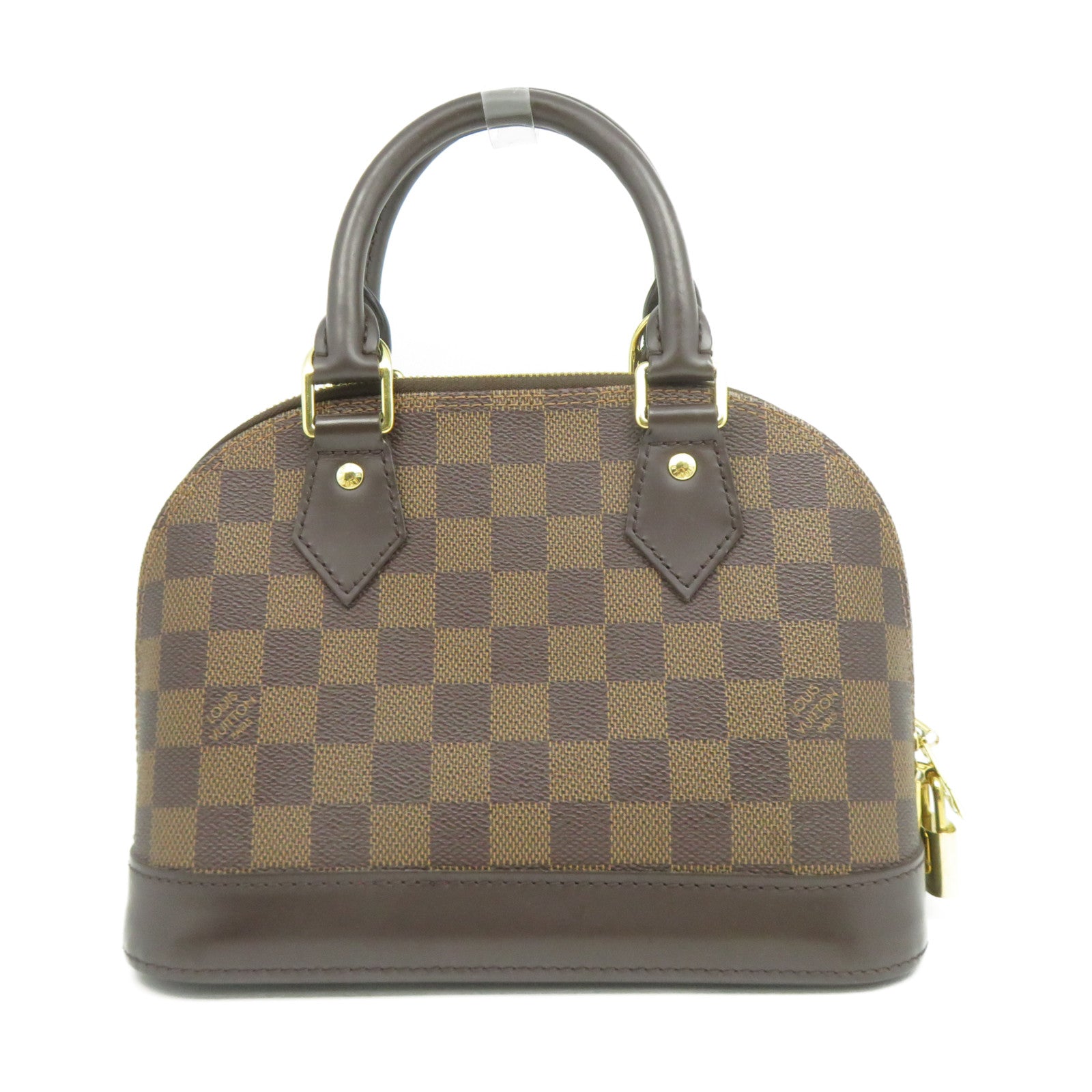 LOUIS VUITTON Damier Alma BB金扣手挽肩背兩用袋啡色