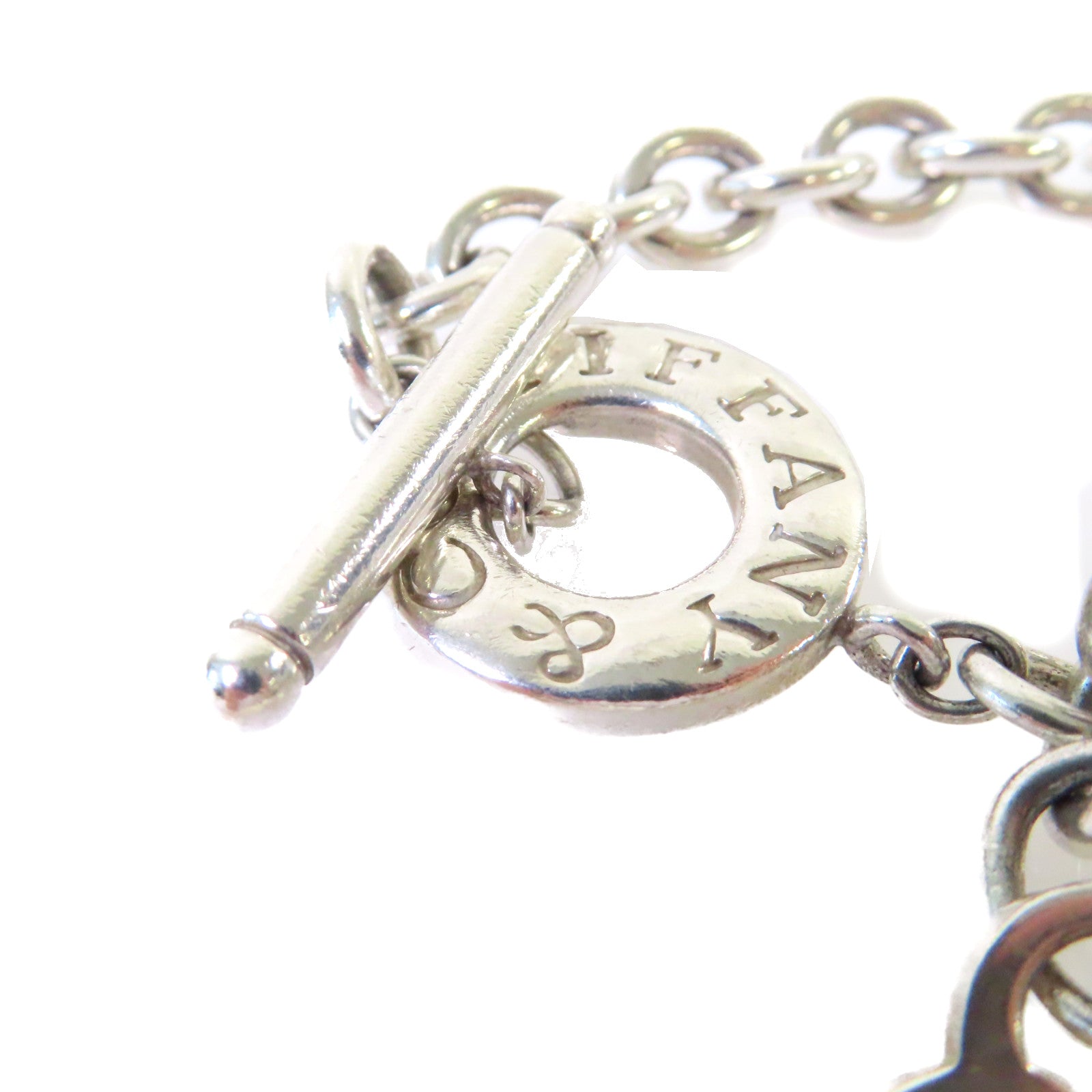 TIFFANY＆CO 925純銀Heart Tag Toggle Bracelet手鏈