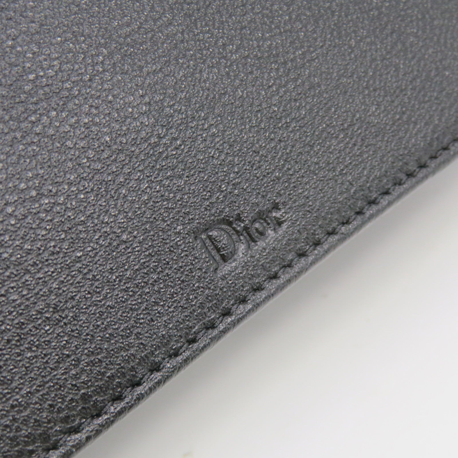 Dior 牛皮皮革Diorama Shoulder Bag银扣链带肩背袋黑色