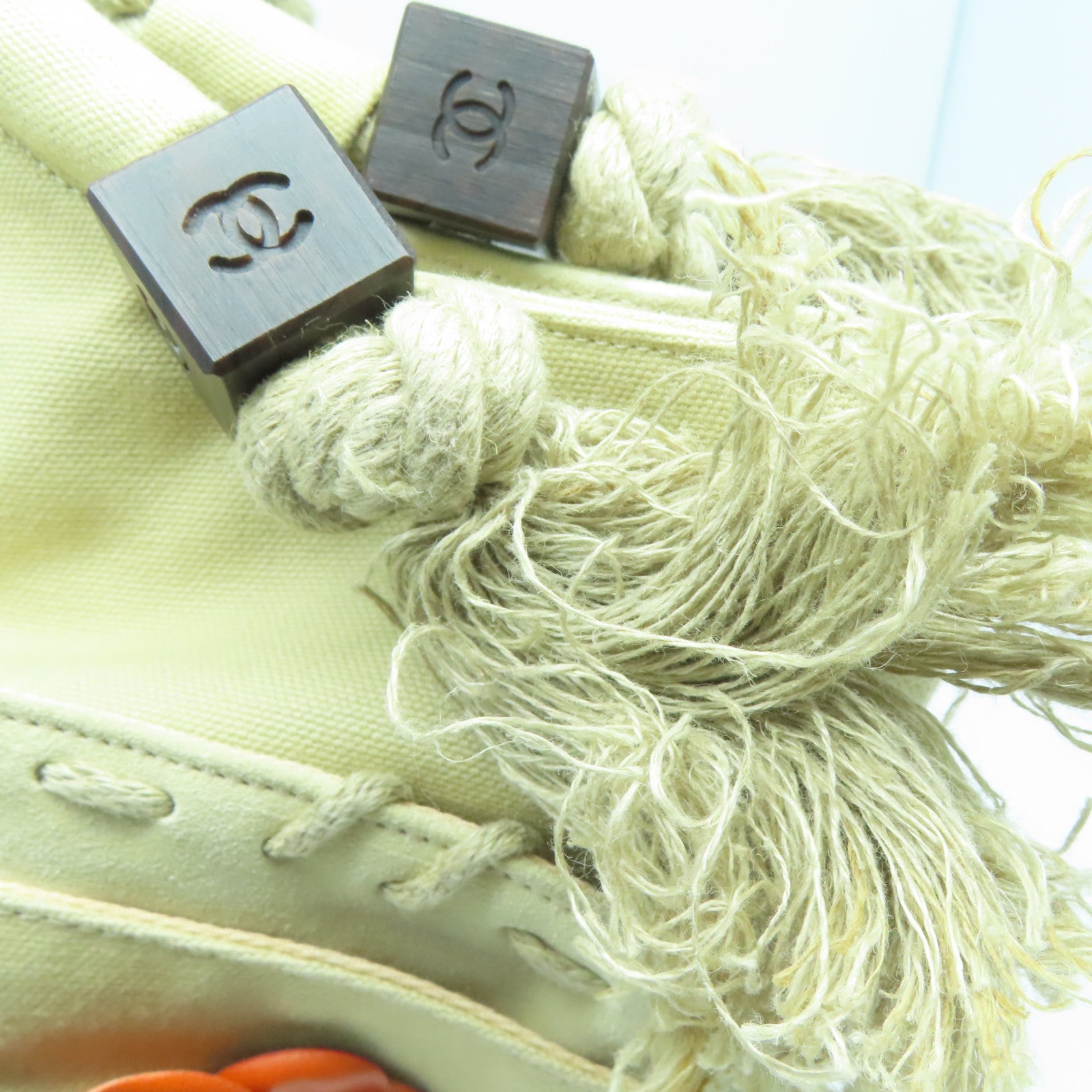 CHANEL 【激減優惠】帆布Tote Bag銀扣手挽袋米色