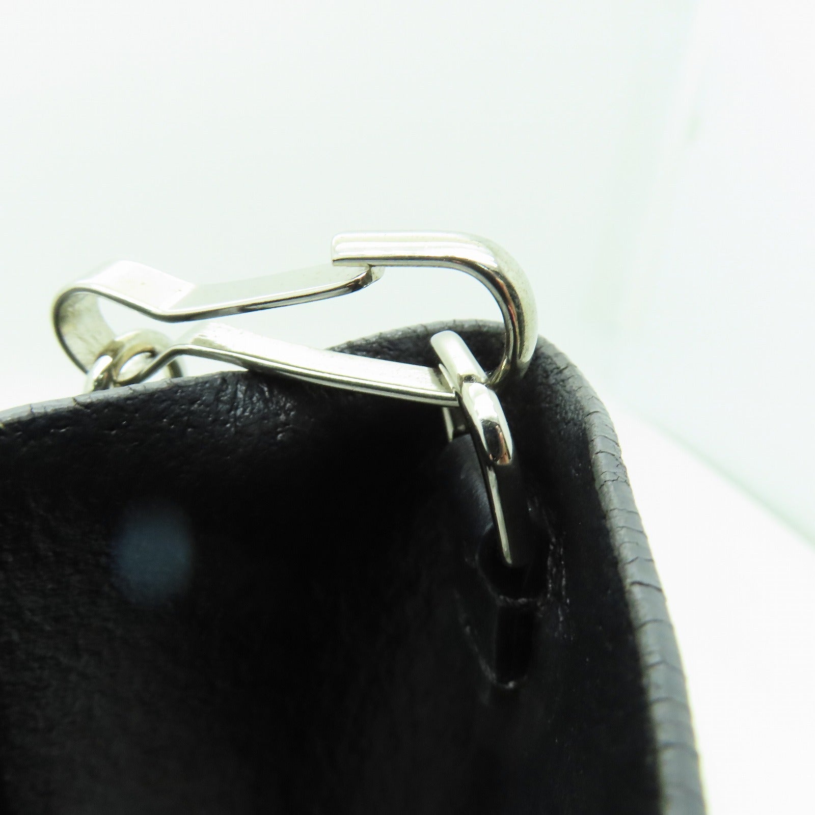 BALENCIAGA 牛皮皮革2way Shoulder Bag銀扣手挽肩背兩用袋灰色