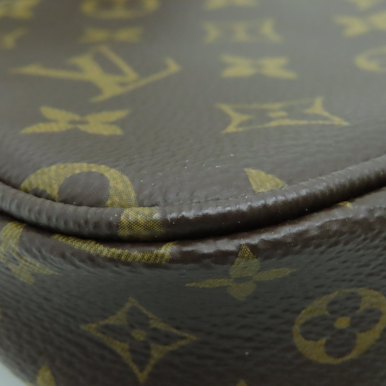 LOUIS VUITTON Monogram Multi Pochette Accessoires金扣肩背袋棕色