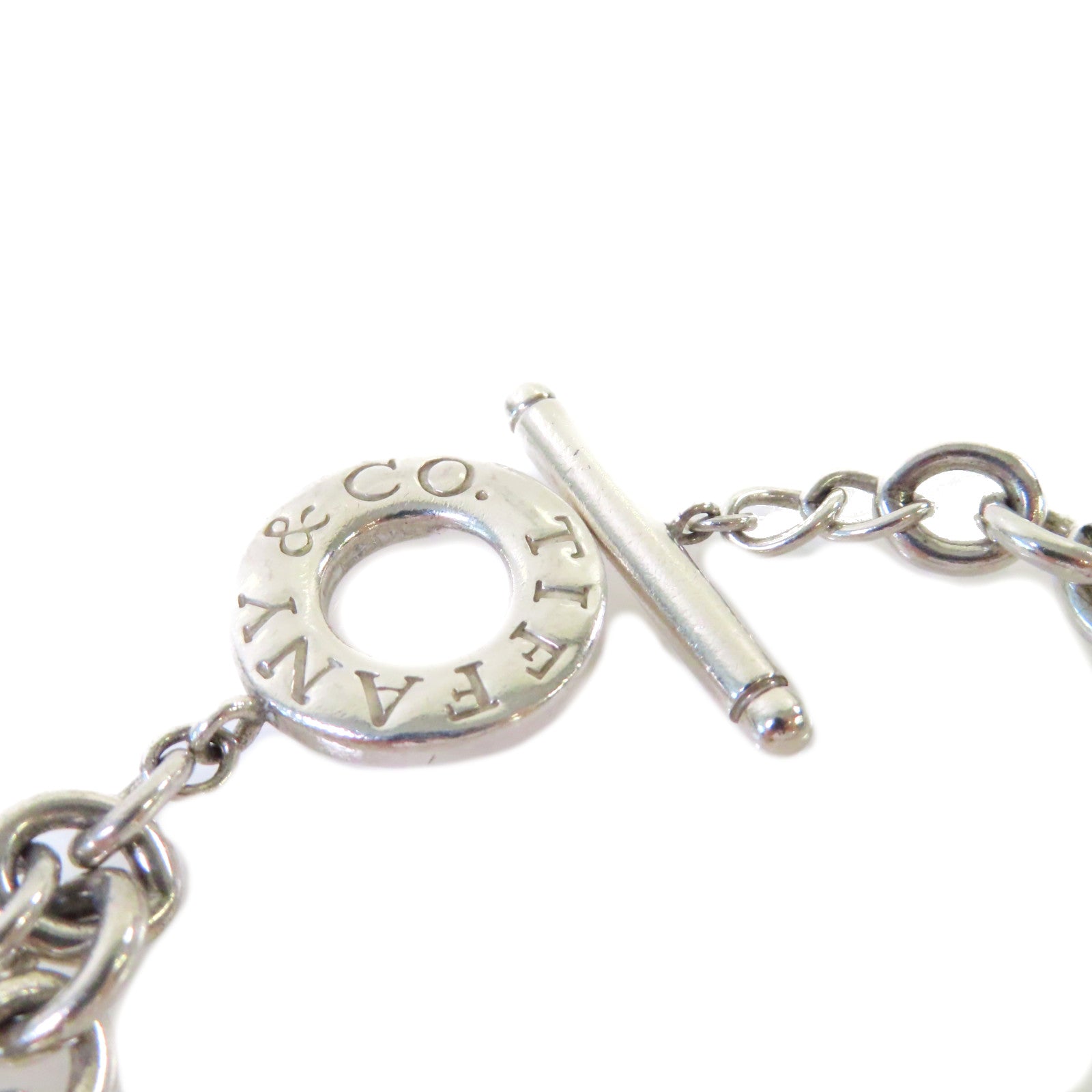 TIFFANY＆CO 925純銀Heart Tag Toggle Bracelet手鏈