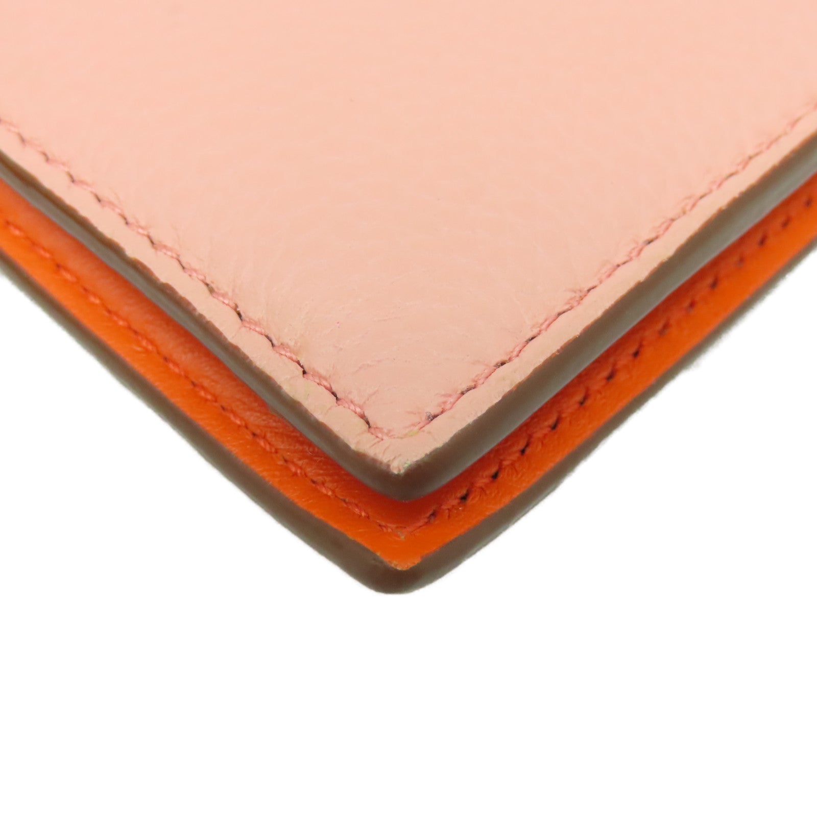 LOEWE 牛皮皮革Wallet金扣钱包粉红色