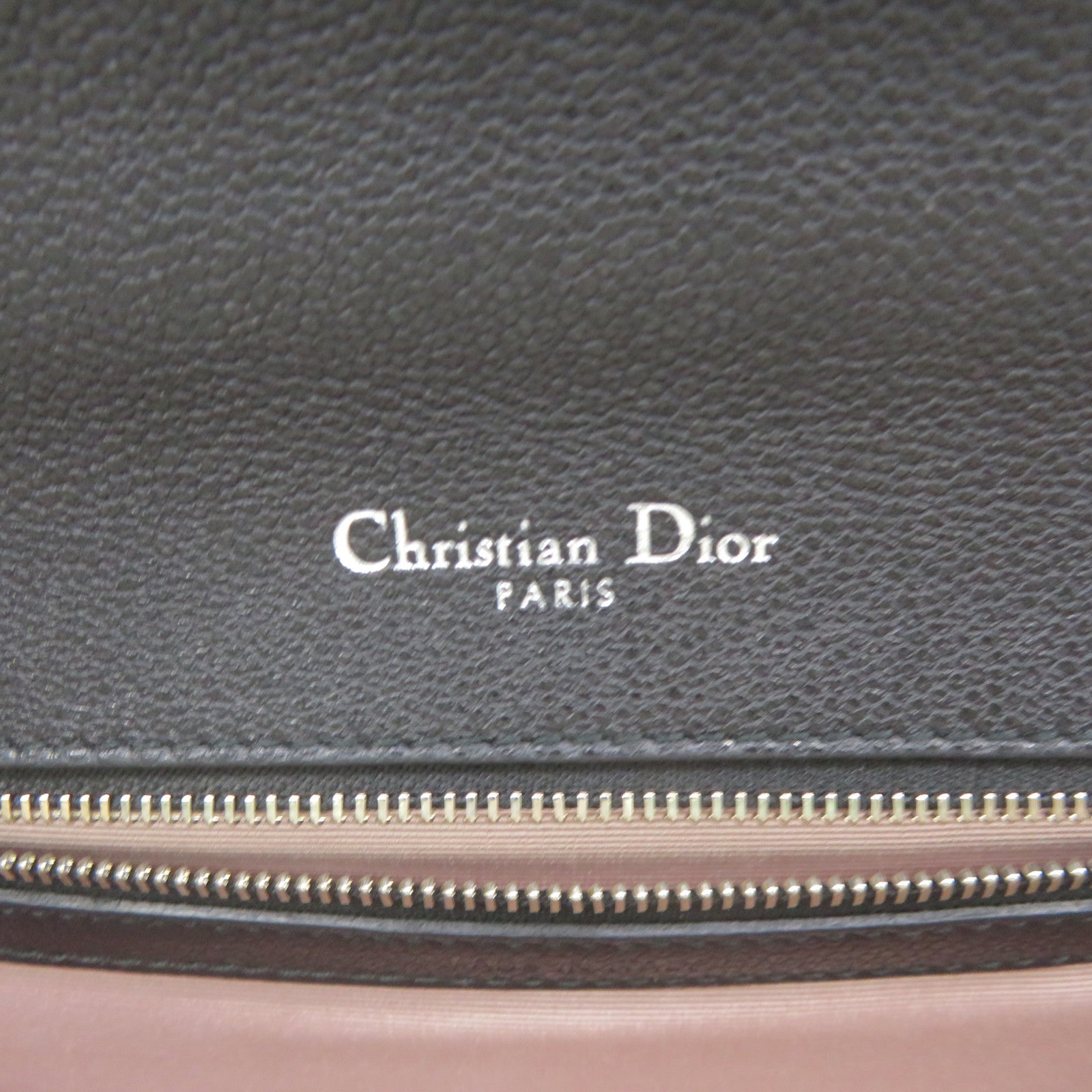 Dior 牛皮皮革Diorama Shoulder Bag银扣链带肩背袋黑色