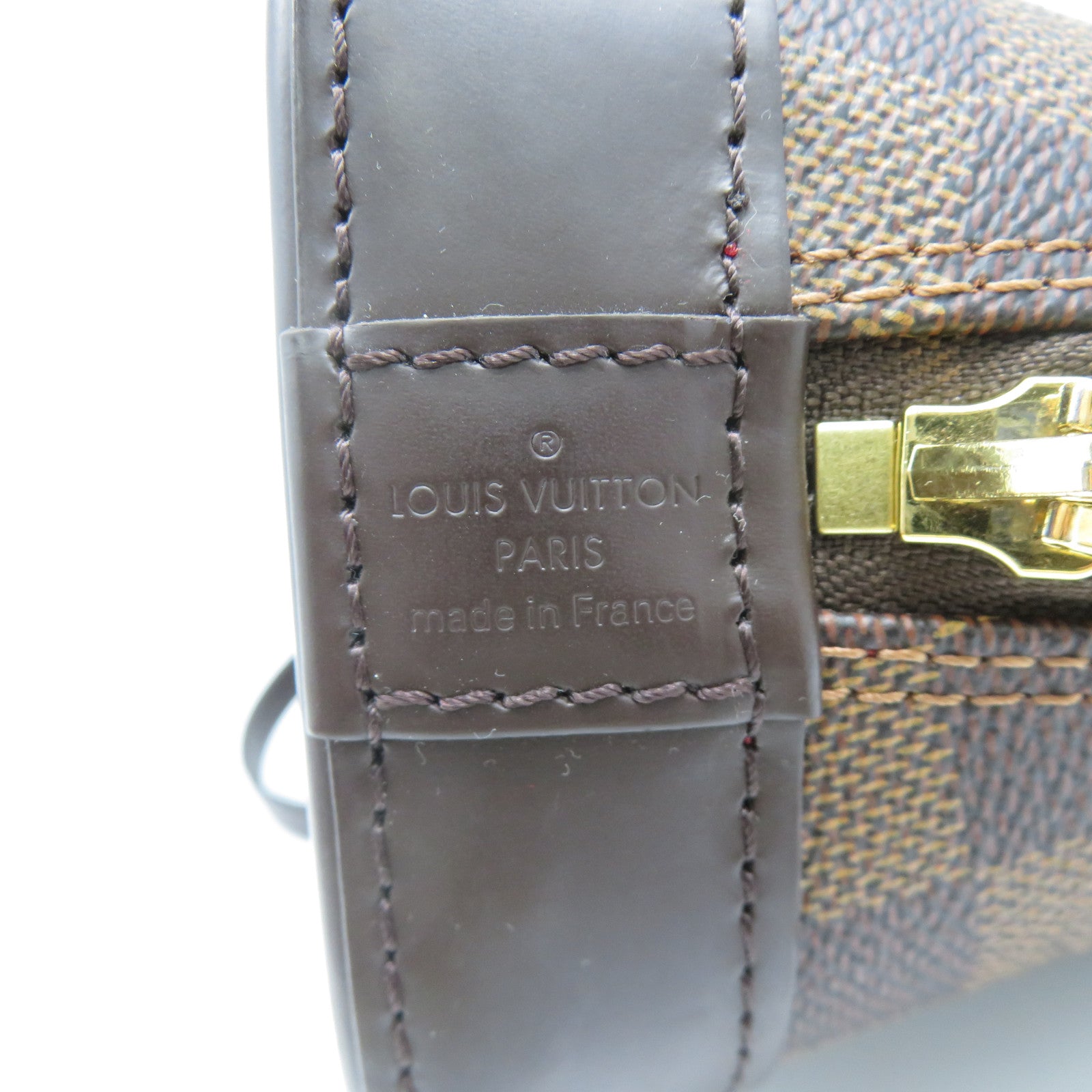 LOUIS VUITTON Damier Alma BB金扣手挽肩背兩用袋啡色