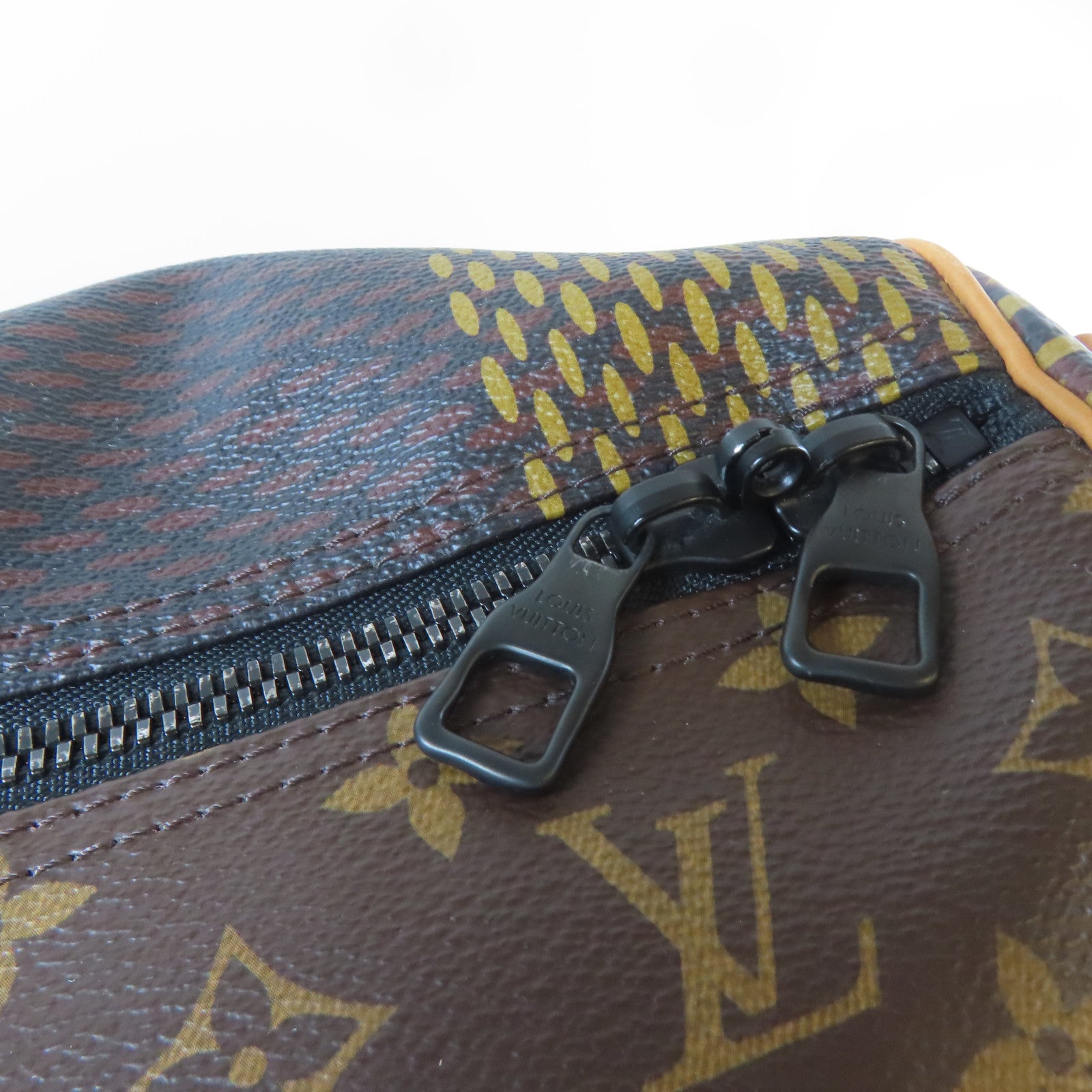 LOUIS VUITTON Monogram Keepall 50黑扣/銀扣手挽袋啡色