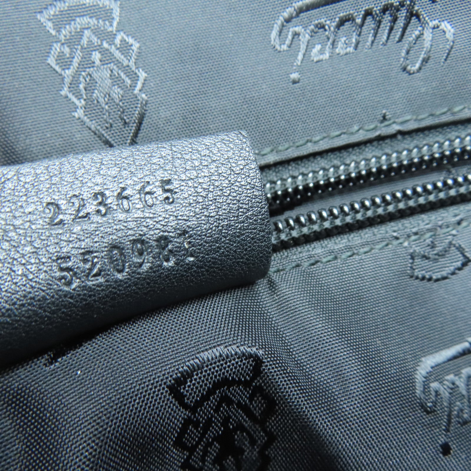 GUCCI 牛皮皮革Shoulder Bag銀扣肩背袋黑色