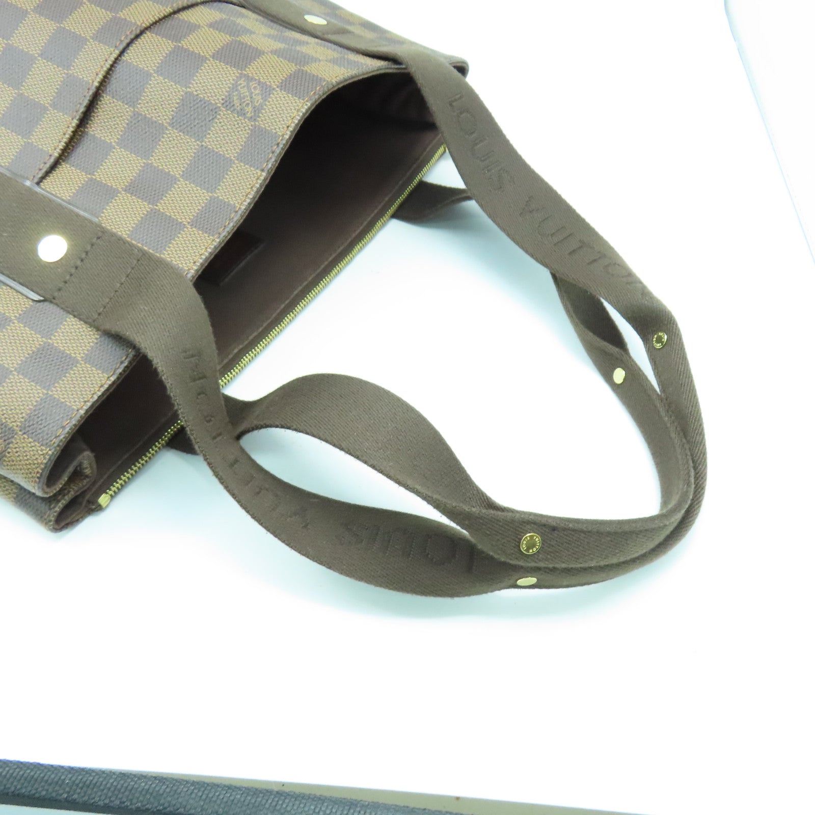 LOUIS VUITTON 【激減優惠】Damier Beaubourg金扣手挽袋棕色