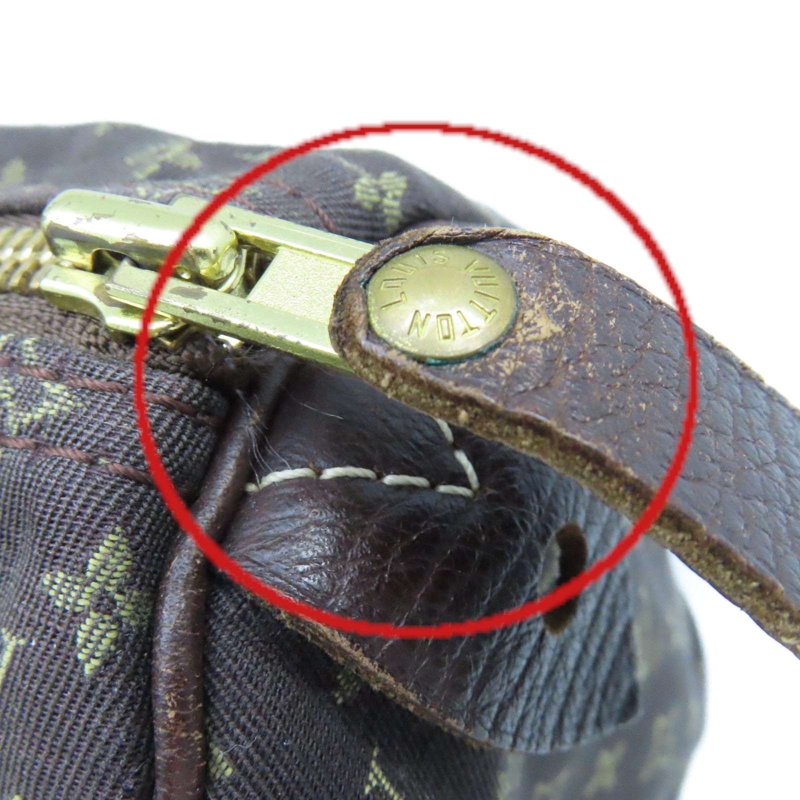 LOUIS VUITTON Monogram Mini Speedy 30 Hand Bag手挽袋啡色