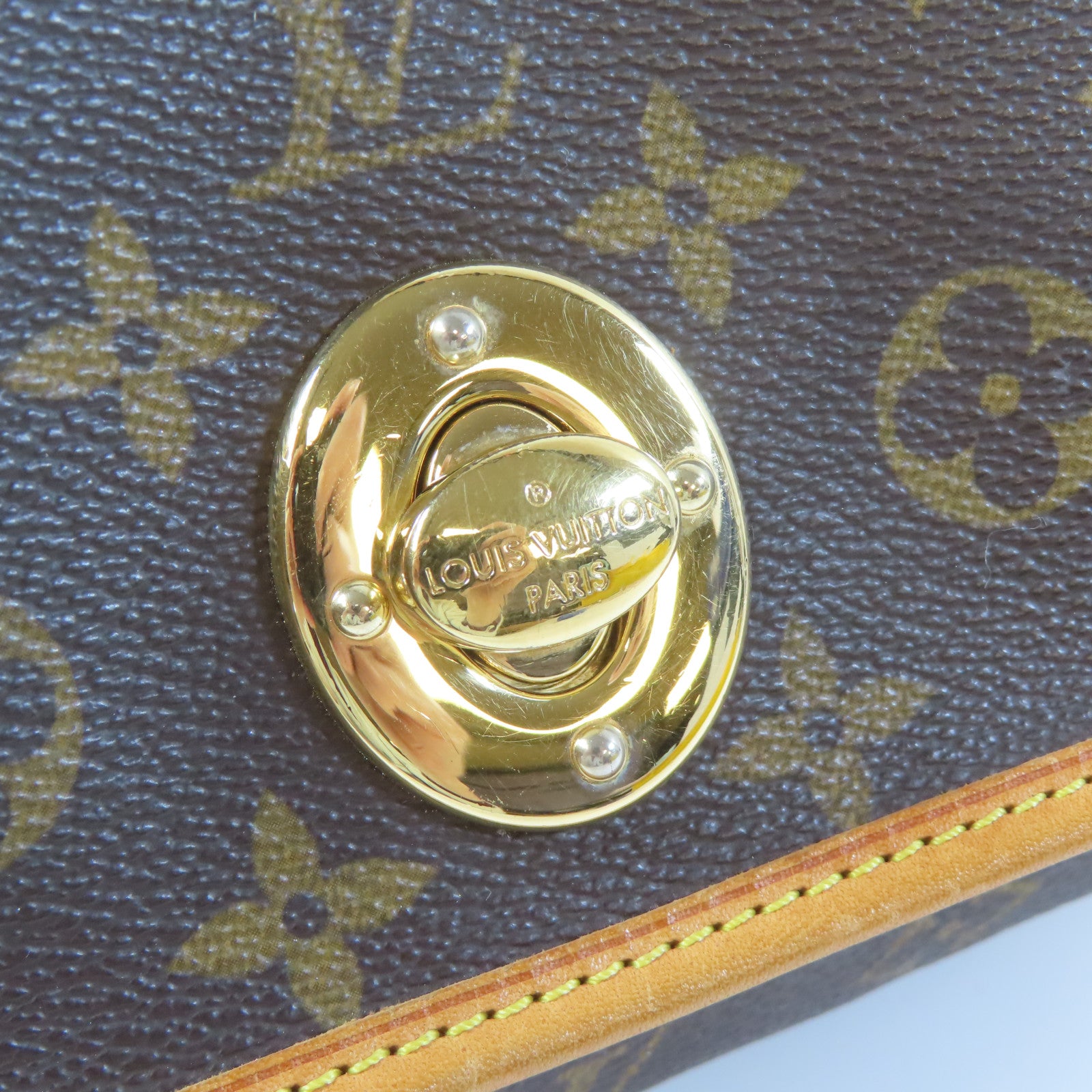 LOUIS VUITTON Monogram Tikal GM金扣肩背袋啡色