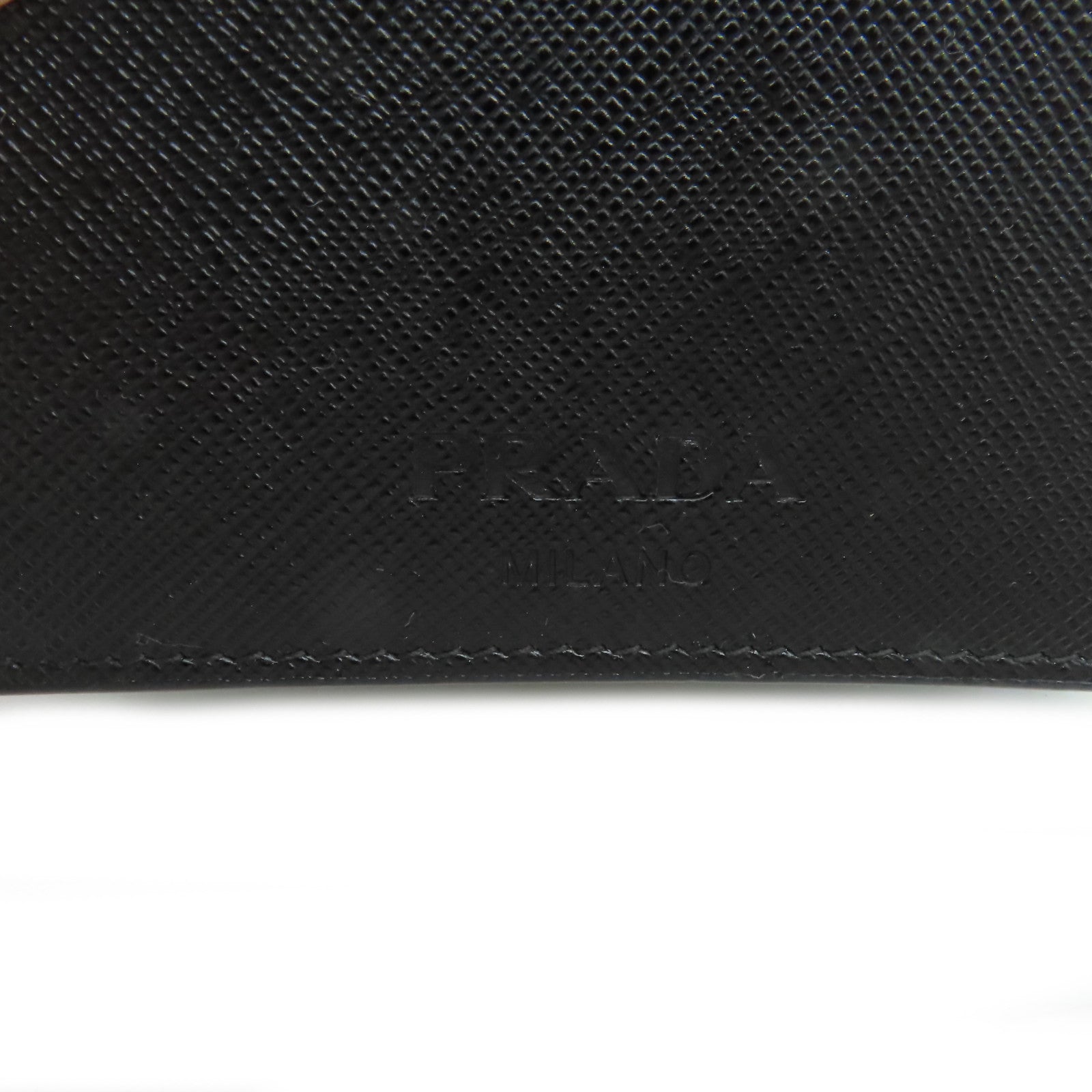 PRADA Saffiano皮革Shoulder Bag金扣肩背袋黑色