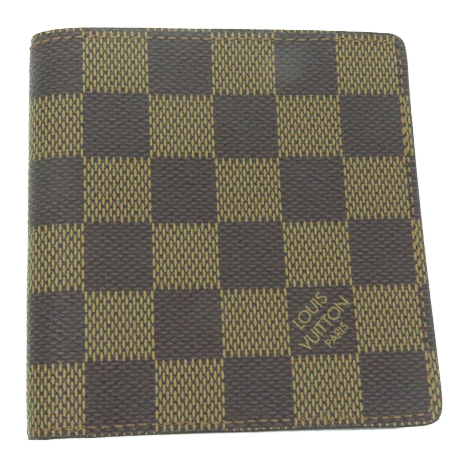 LOUIS VUITTON Damier皮革 Porte-Billets Wallet錢包啡色