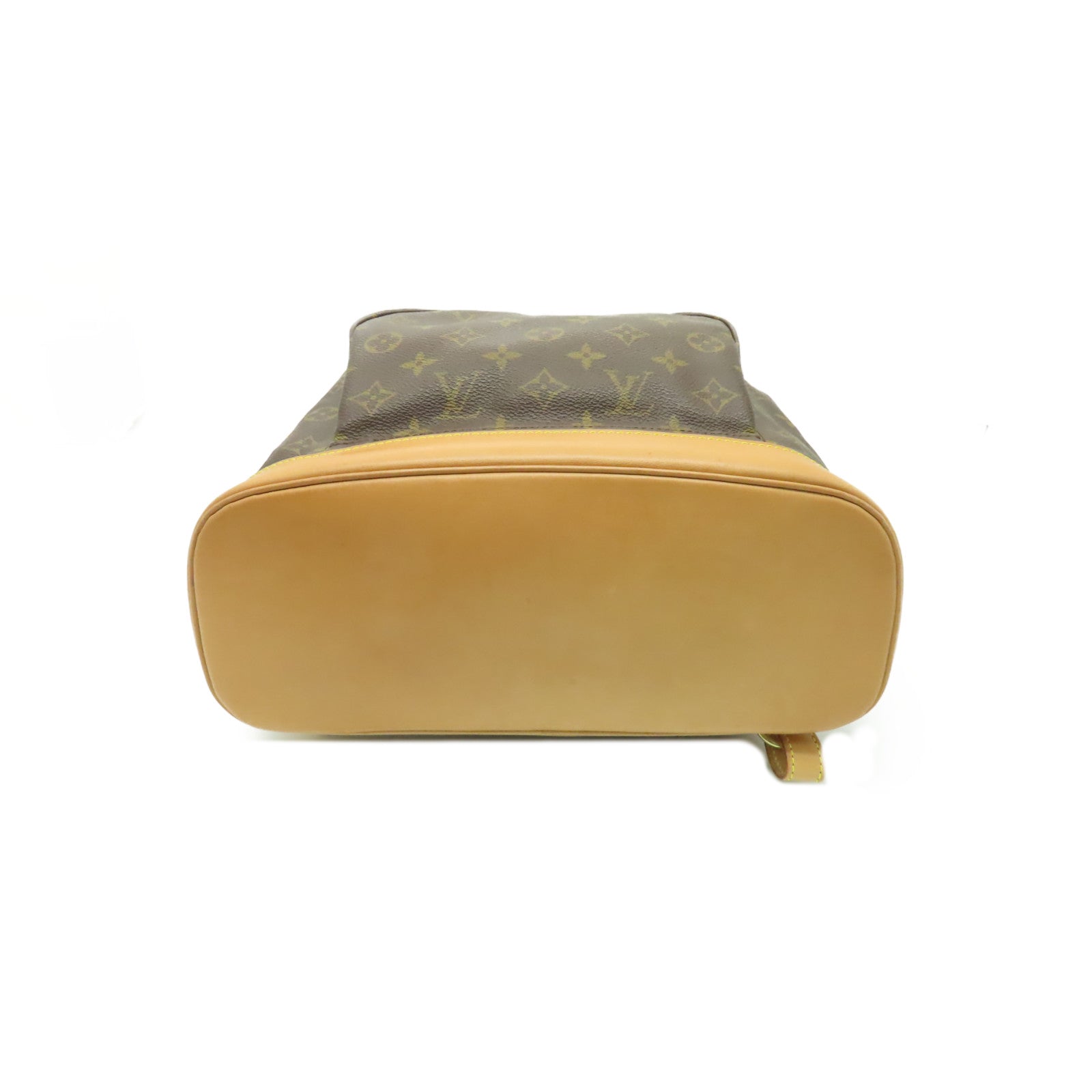 LOUIS VUITTON Monogram Montsouris GM金扣背包棕色