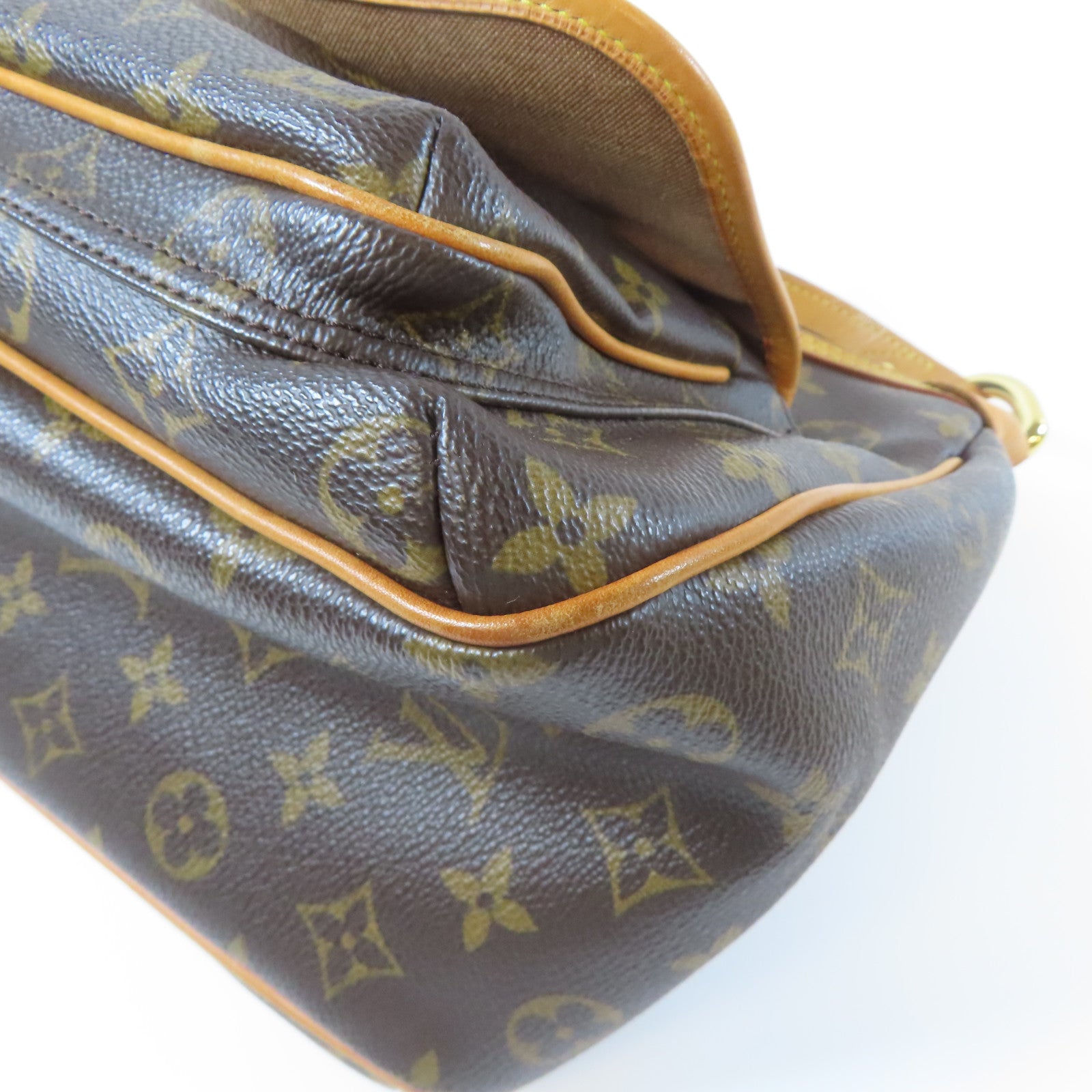 LOUIS VUITTON Monogram Tikal GM金扣肩背袋啡色