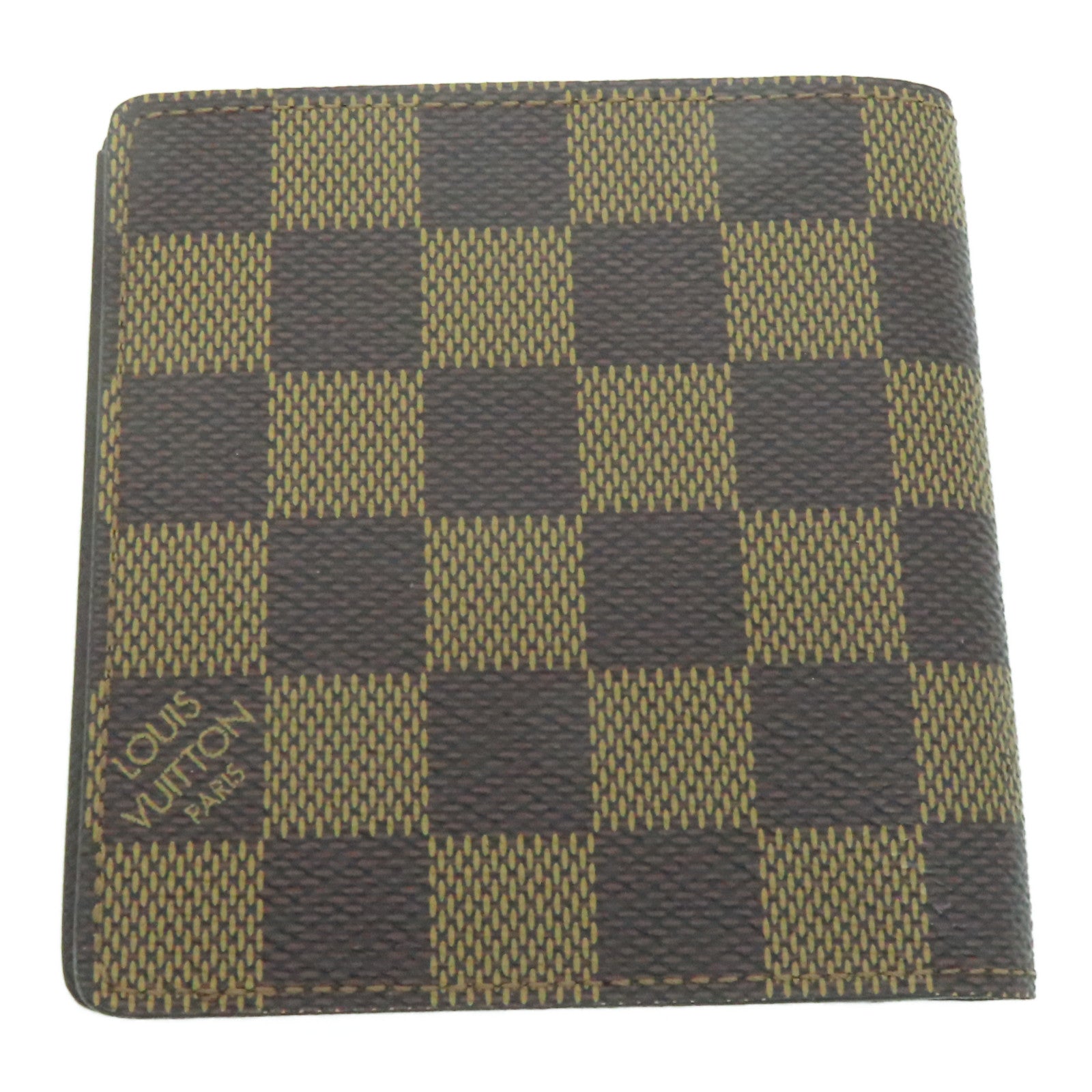 LOUIS VUITTON Damier皮革 Porte-Billets Wallet錢包啡色