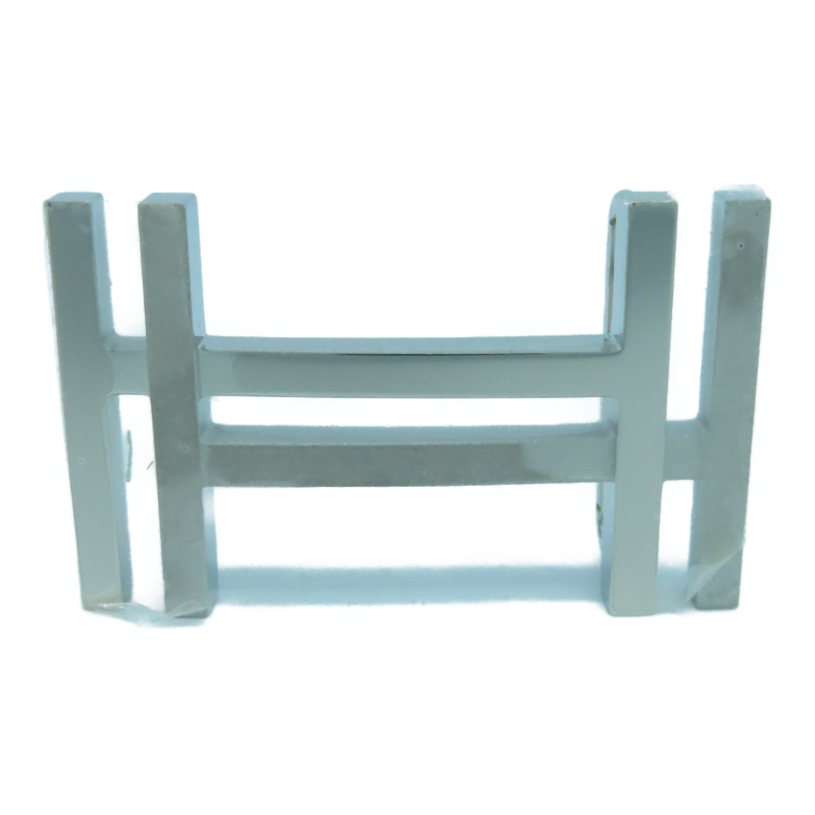 HERMES Box Calf皮革/Clemence皮革H Belt 100cm銀扣皮帶黑色/啡色