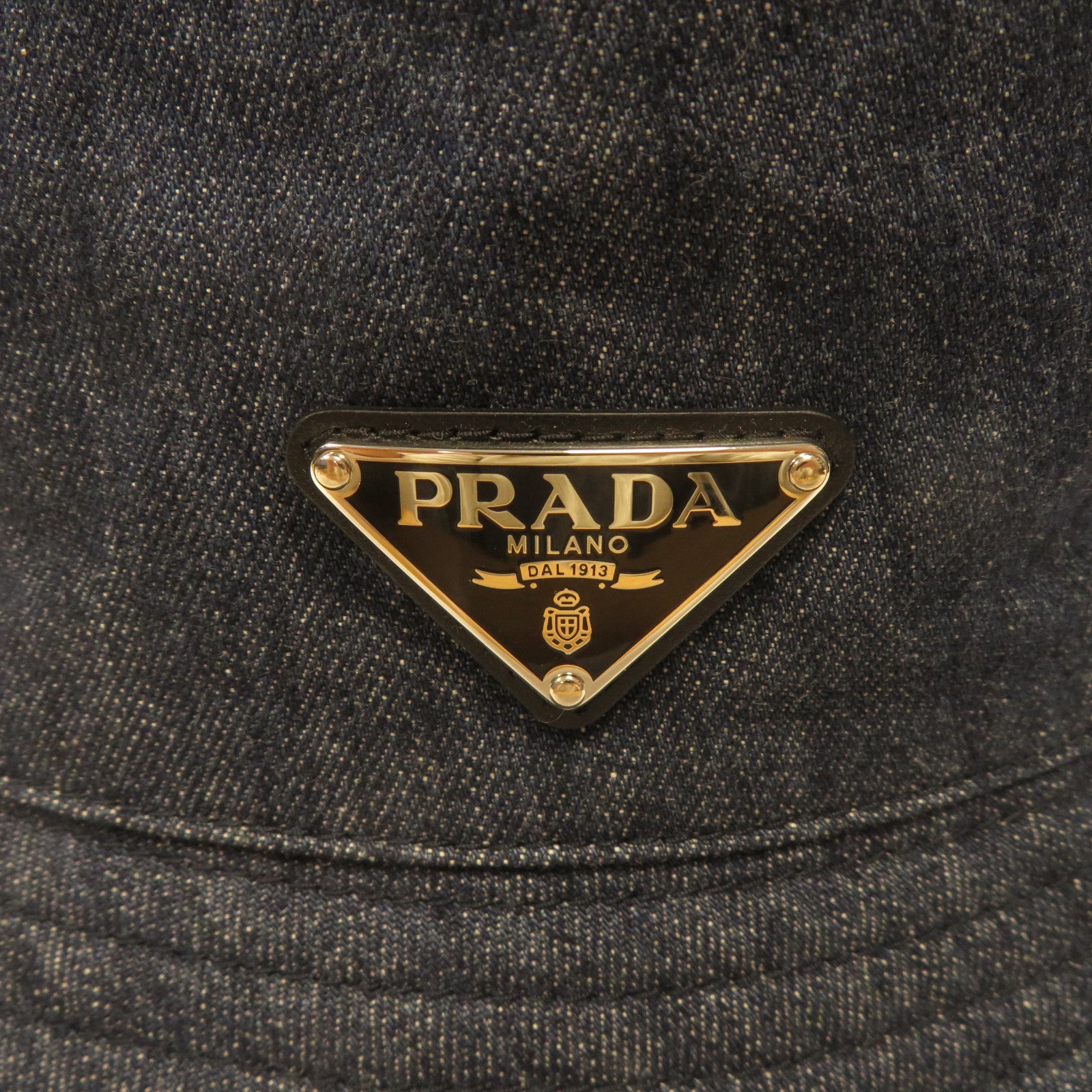 PRADA 牛仔布Bucket Hat漁夫帽藍色