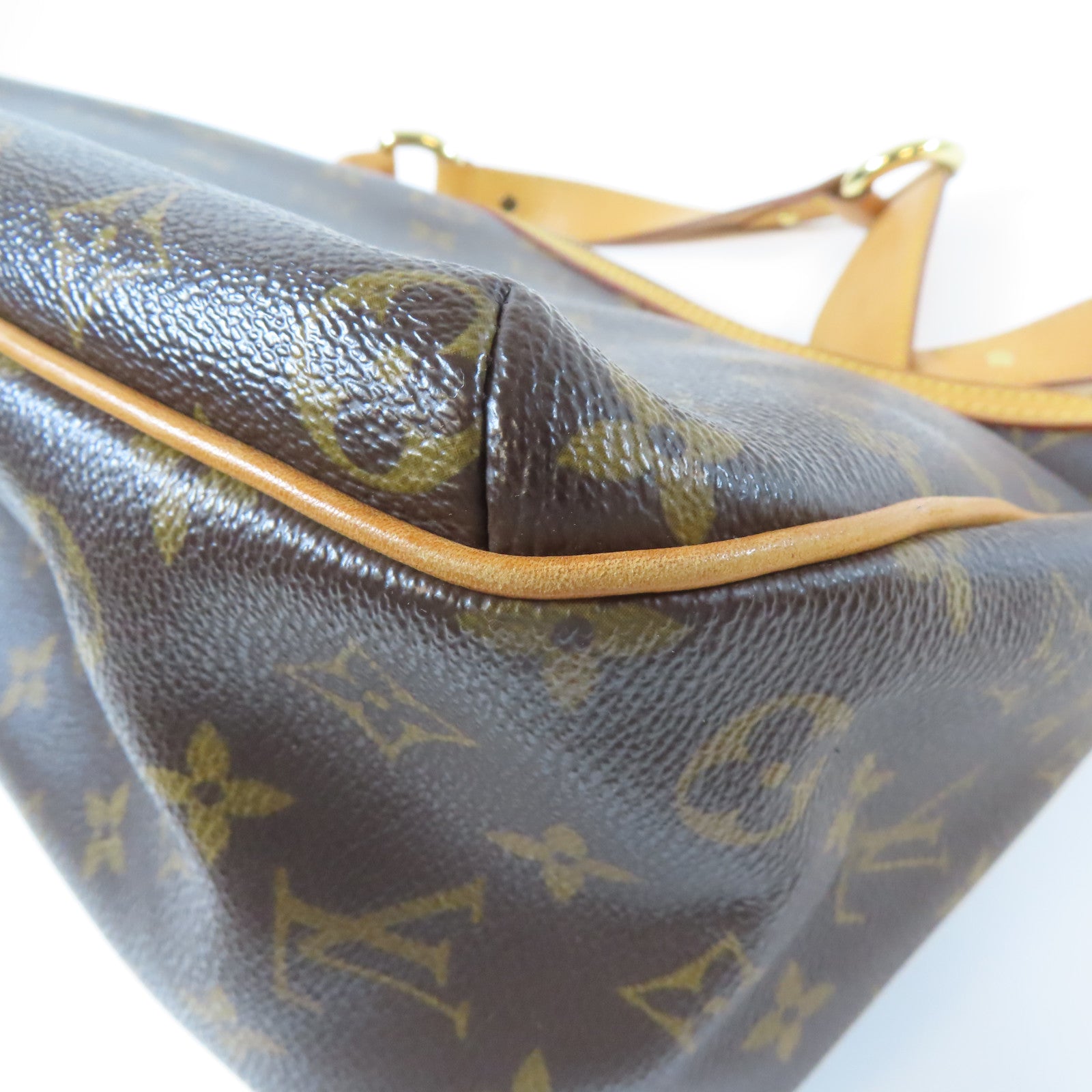LOUIS VUITTON Monogram Tikal GM金扣肩背袋啡色