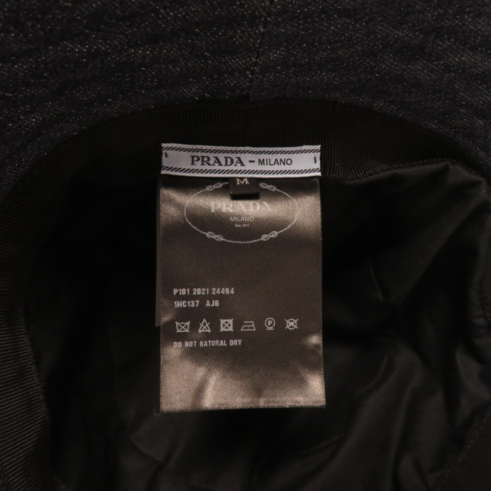 PRADA 牛仔布Bucket Hat漁夫帽藍色