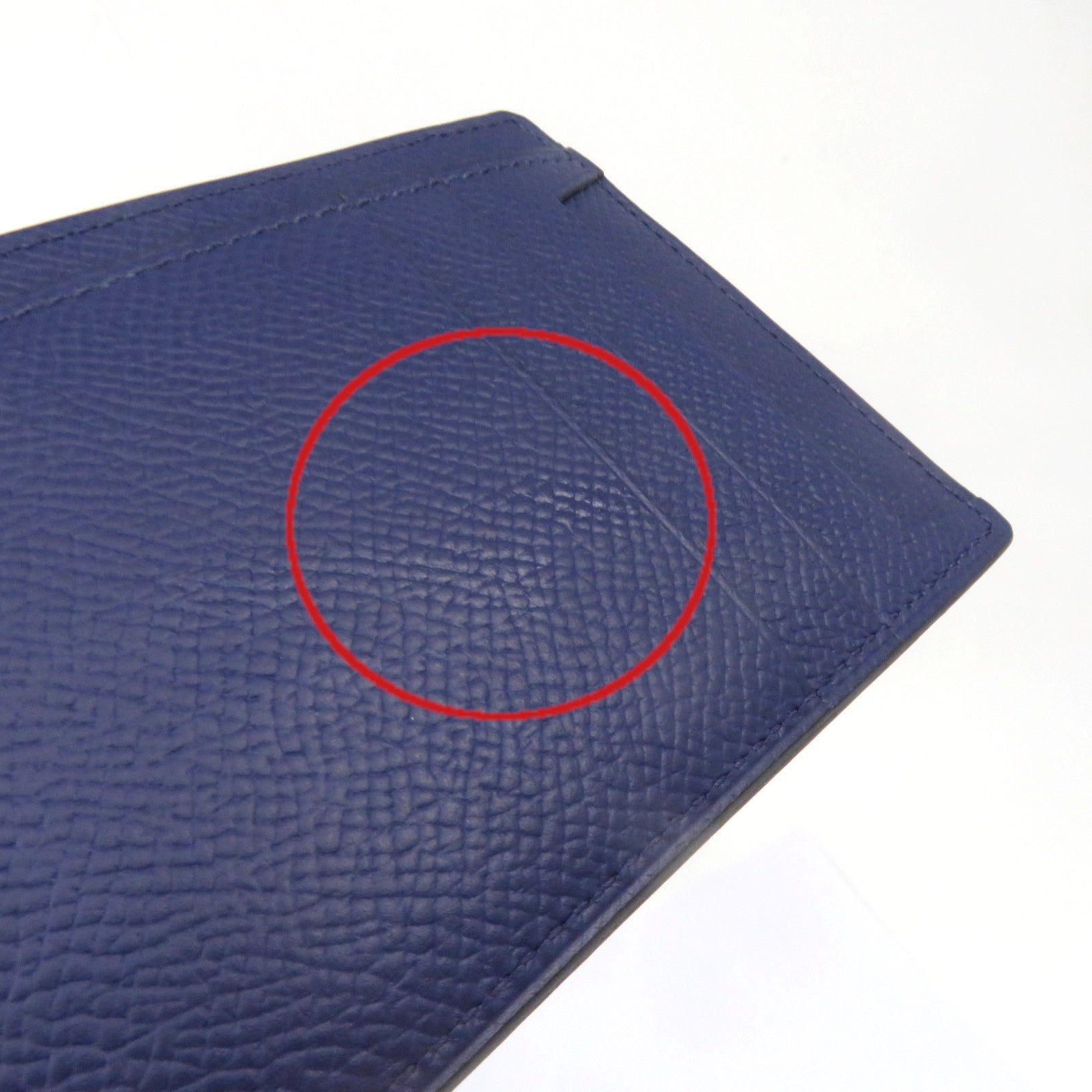 HERMES Epsom皮革City 8 CC Card Case卡套Blue Navy寶藍色
