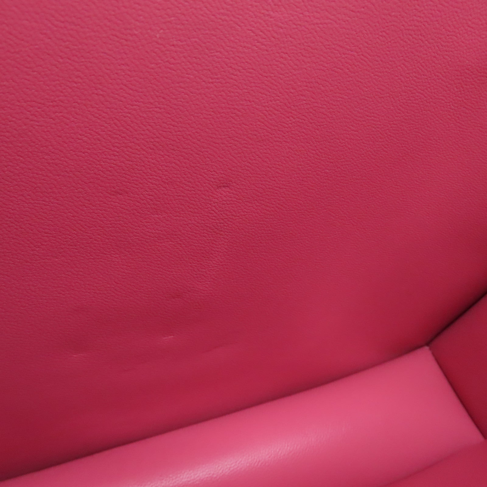 CELINE Cowhide Leather Box Silver Buckle Shoulder Bag Pink