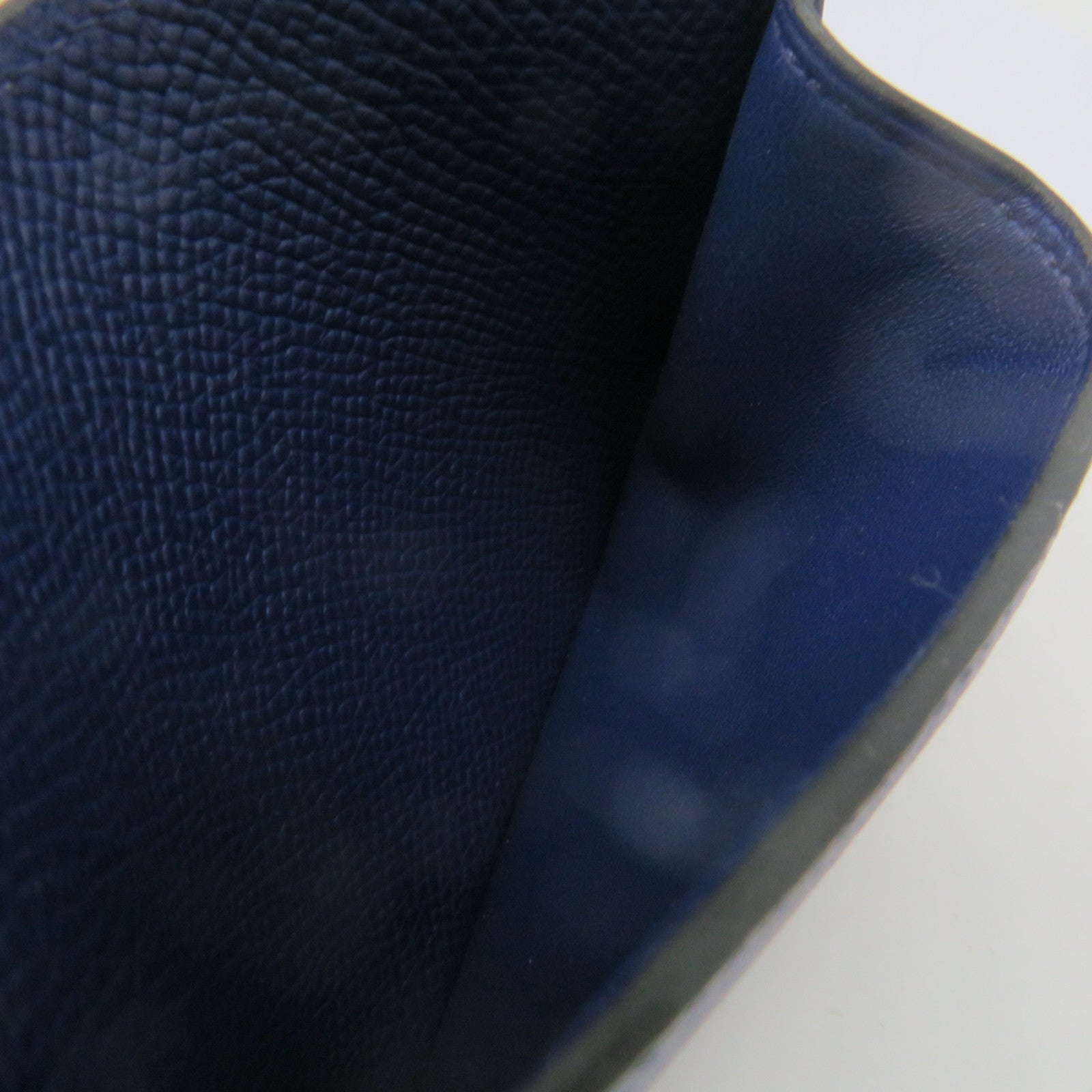 HERMES Epsom皮革City 8 CC Card Case卡套Blue Navy寶藍色