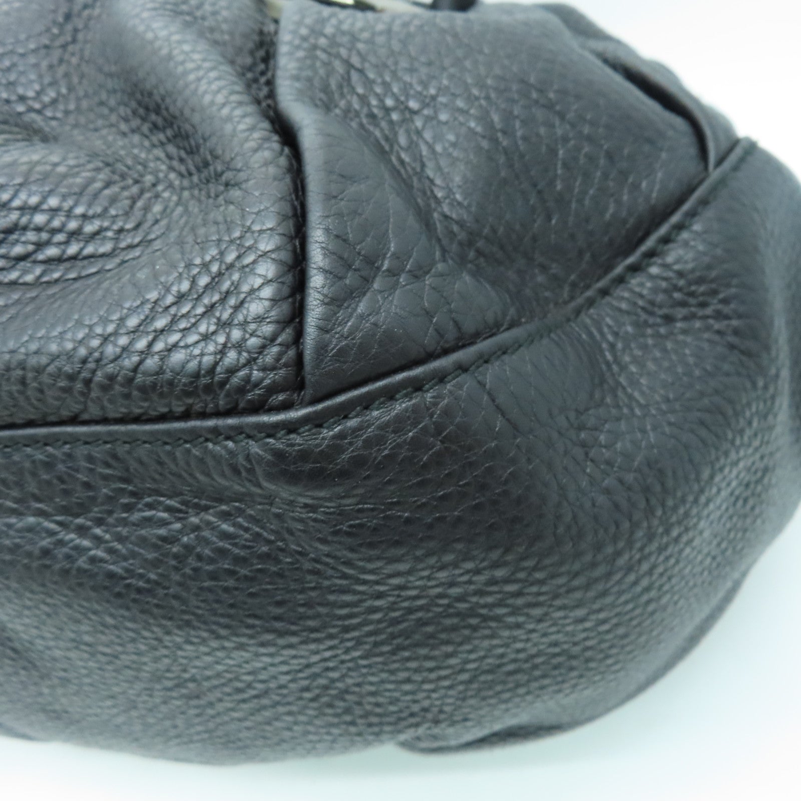 GUCCI 牛皮皮革2way Shoulder Bag银扣手挽肩背两用袋黑色