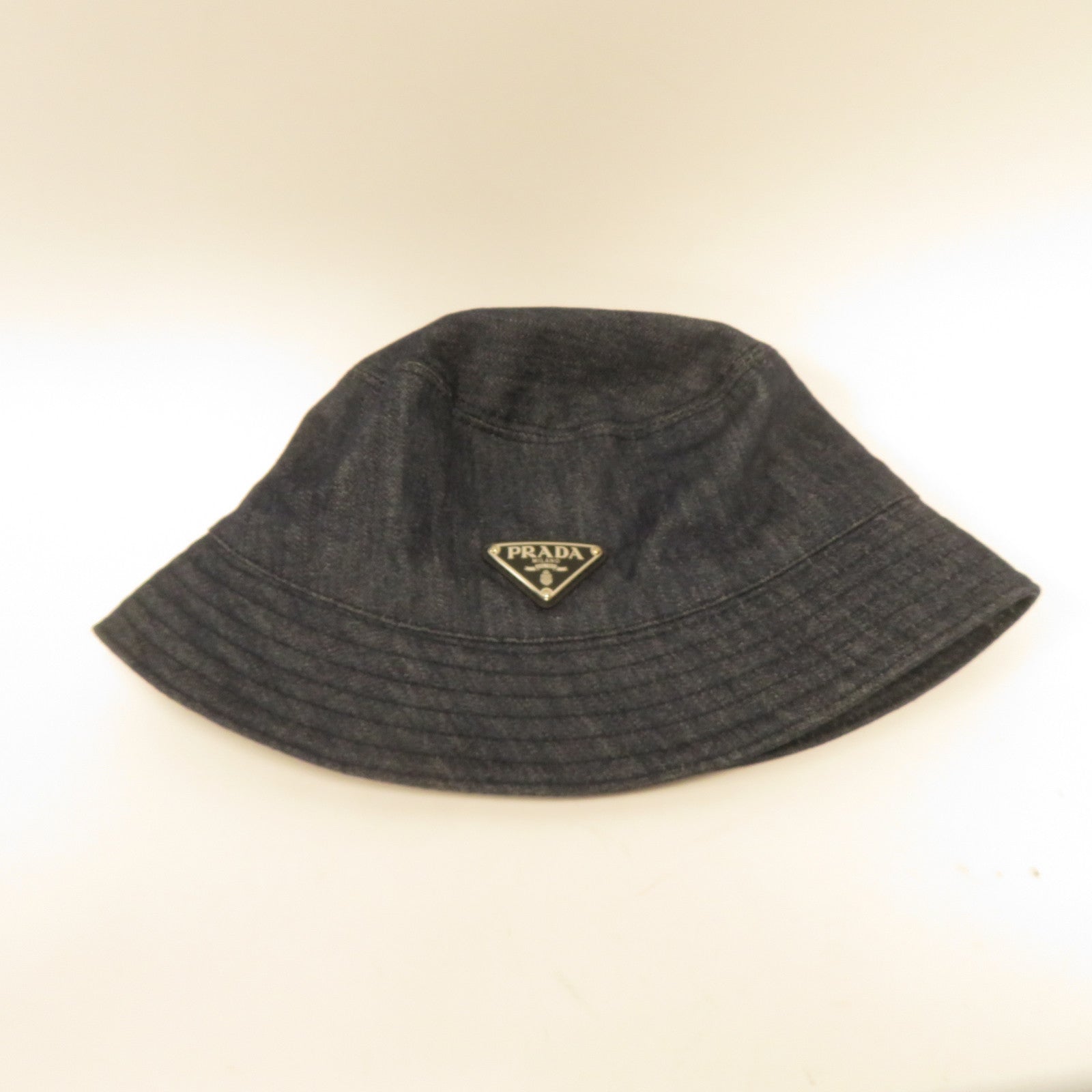 PRADA 牛仔布Bucket Hat漁夫帽藍色