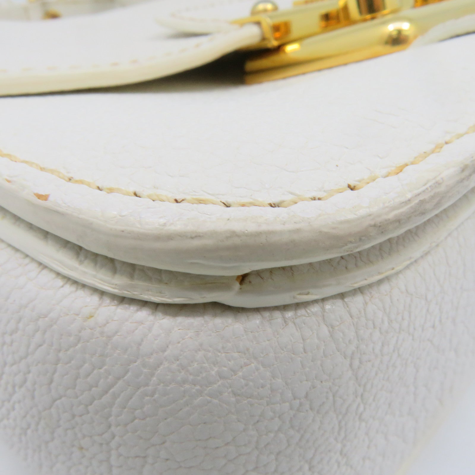 Miu Miu cowhide leather 2Way Shoulder Bag handle shoulder bag off-white