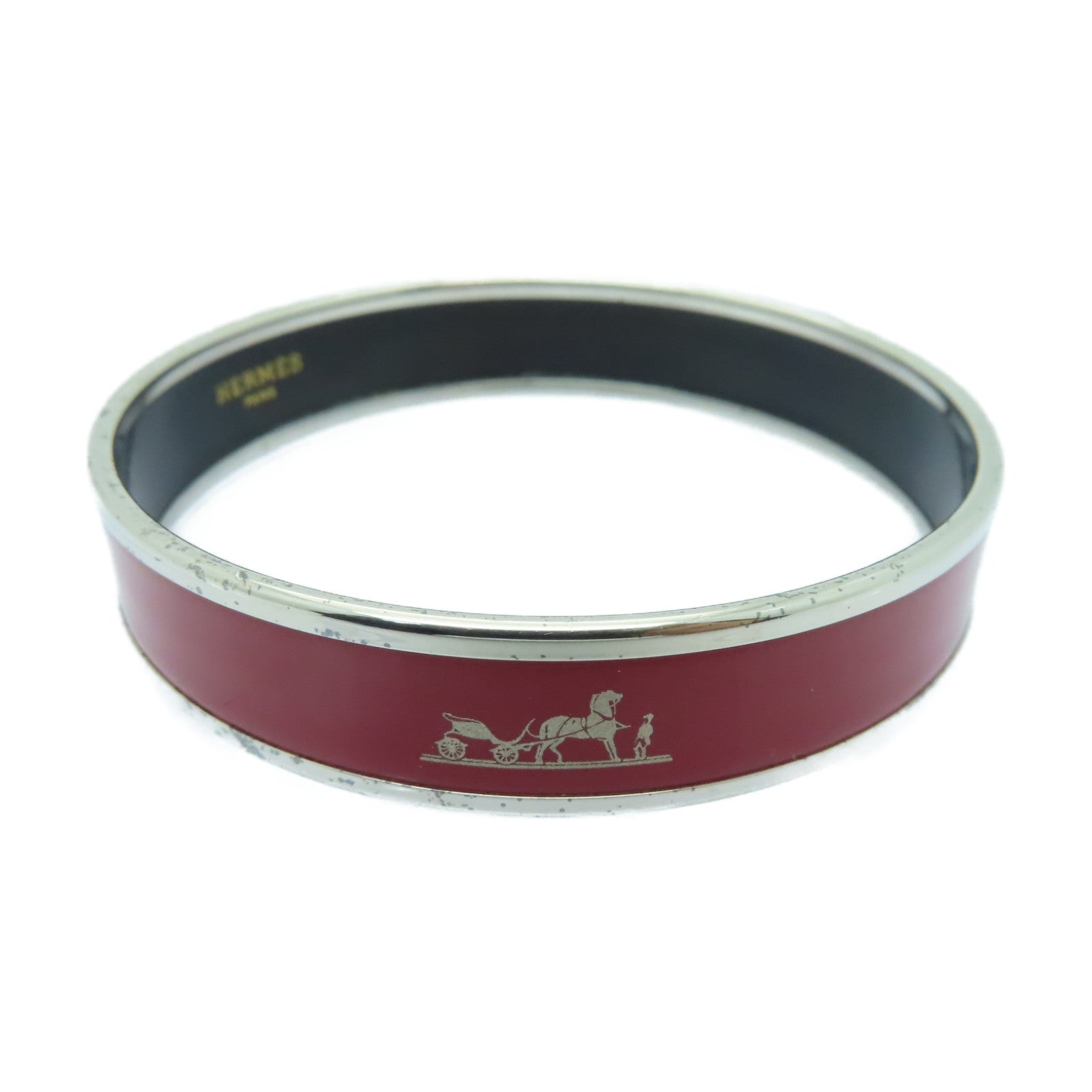 HERMES 金屬Bangle手鐲紅色