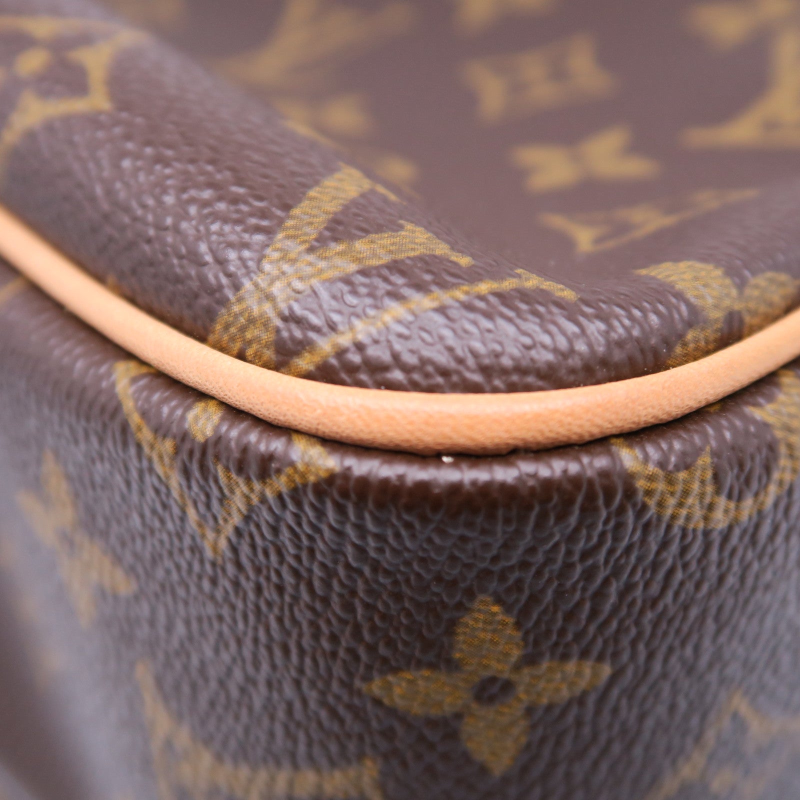 LOUIS VUITTON Monogram Reporter PM金扣肩背袋棕色