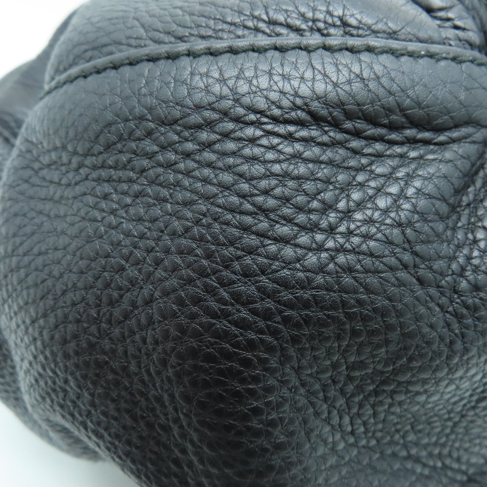 GUCCI 牛皮皮革2way Shoulder Bag银扣手挽肩背两用袋黑色